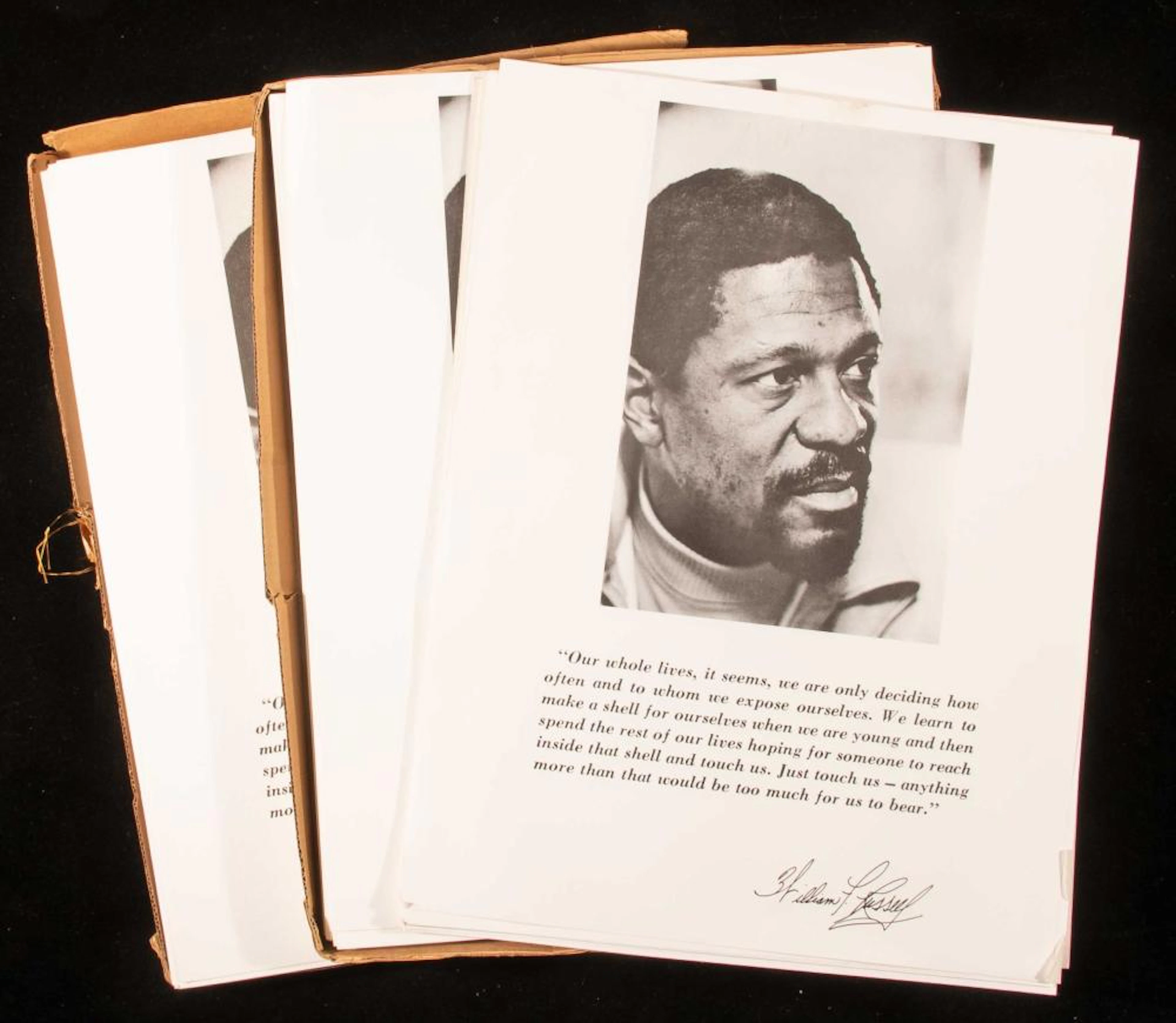 Hoard of Bill Russell motivational posters c.1970s.