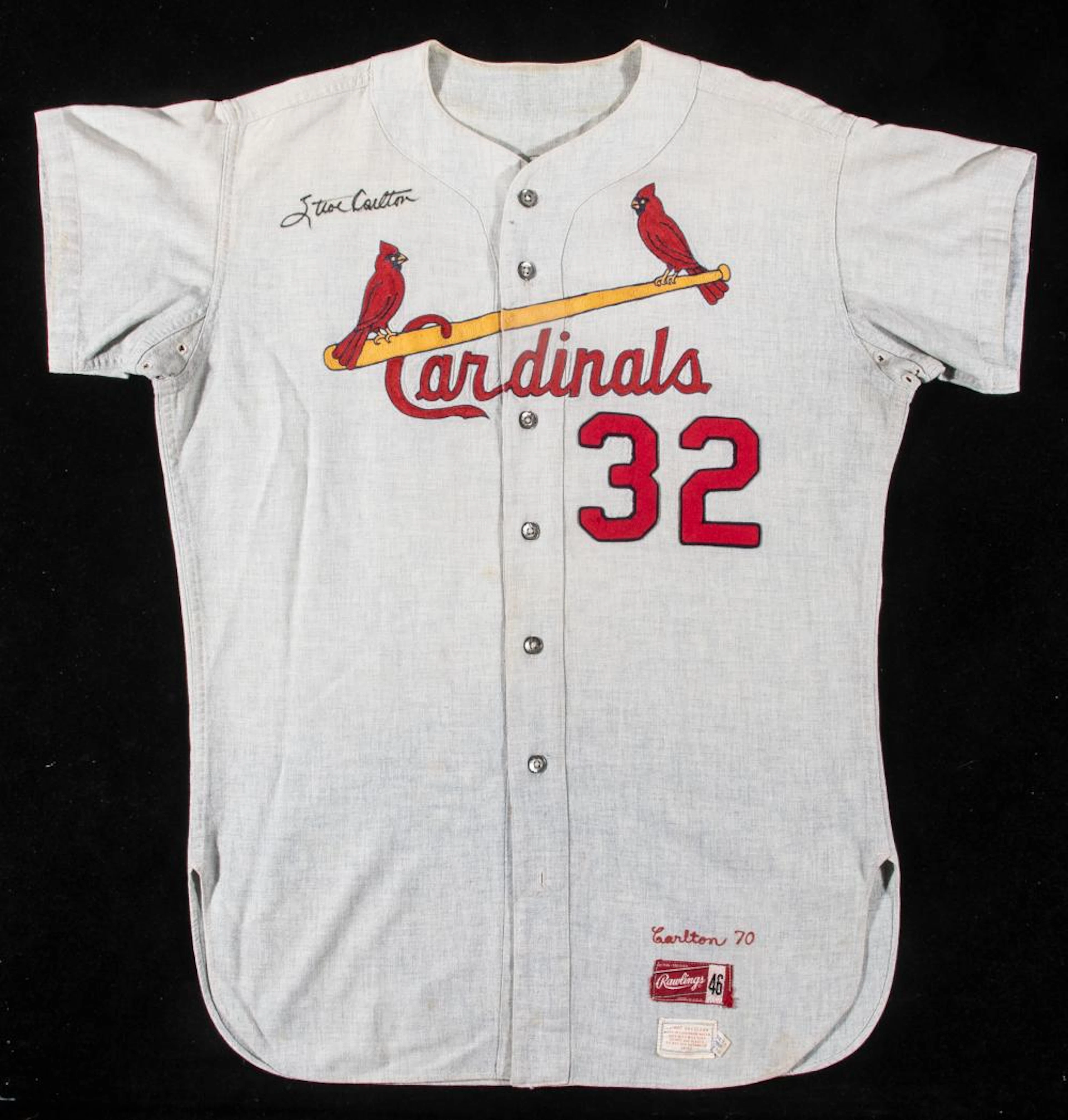 Exceptional 1970 Steve Carlton autographed St