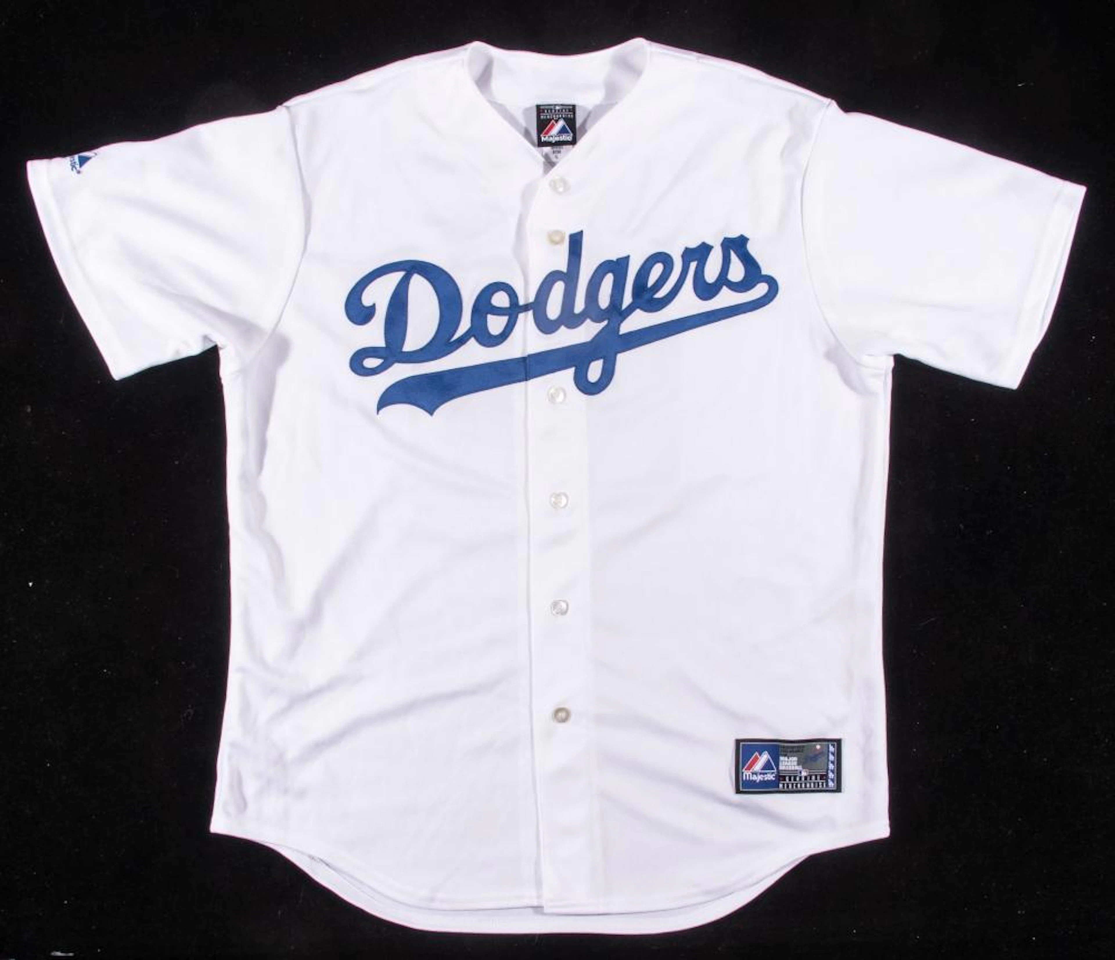 Rare Vin Scully autographed Los Angeles Dodgers jersey.
