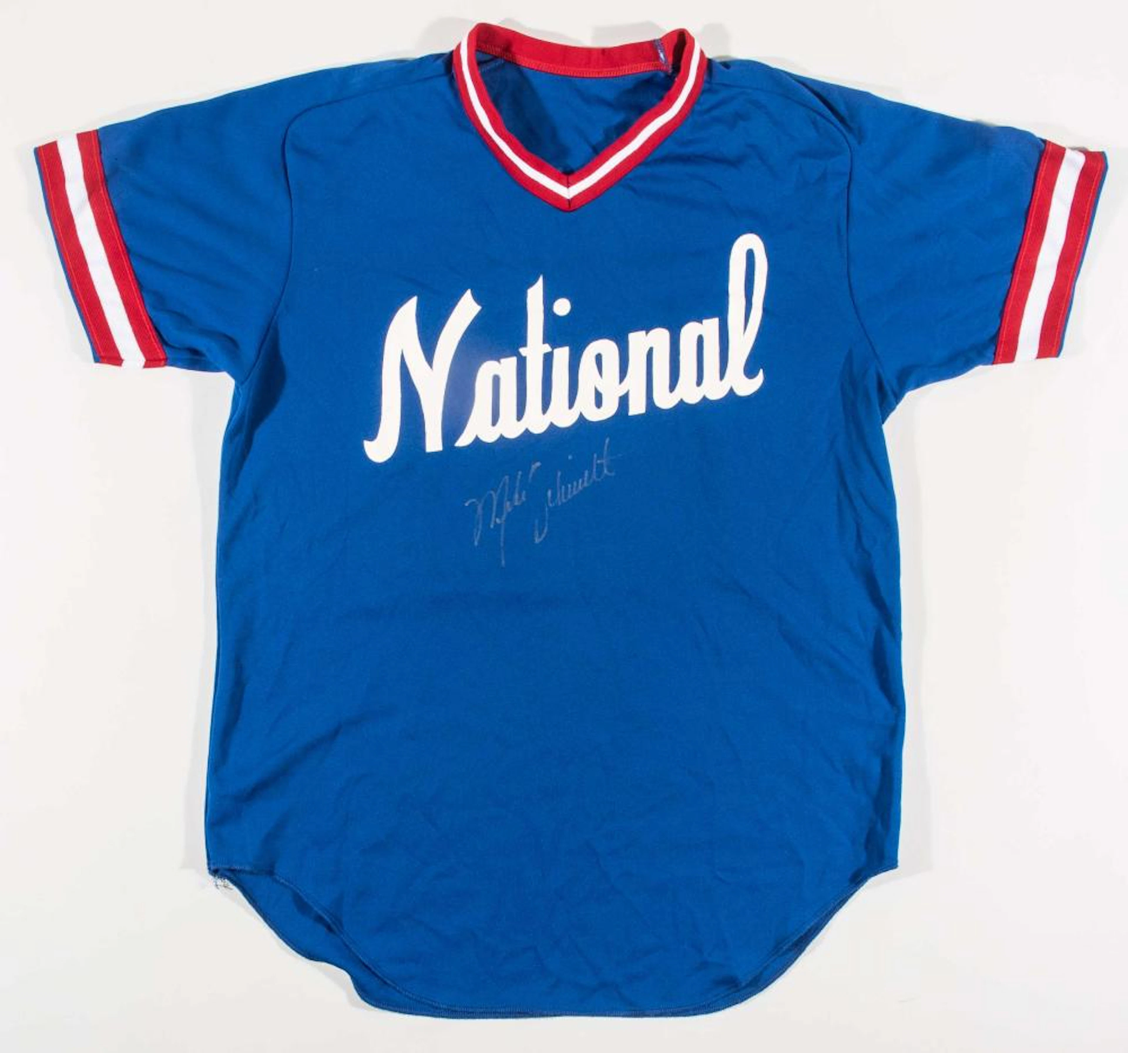 Mike Schmidt autographed professional model batting...