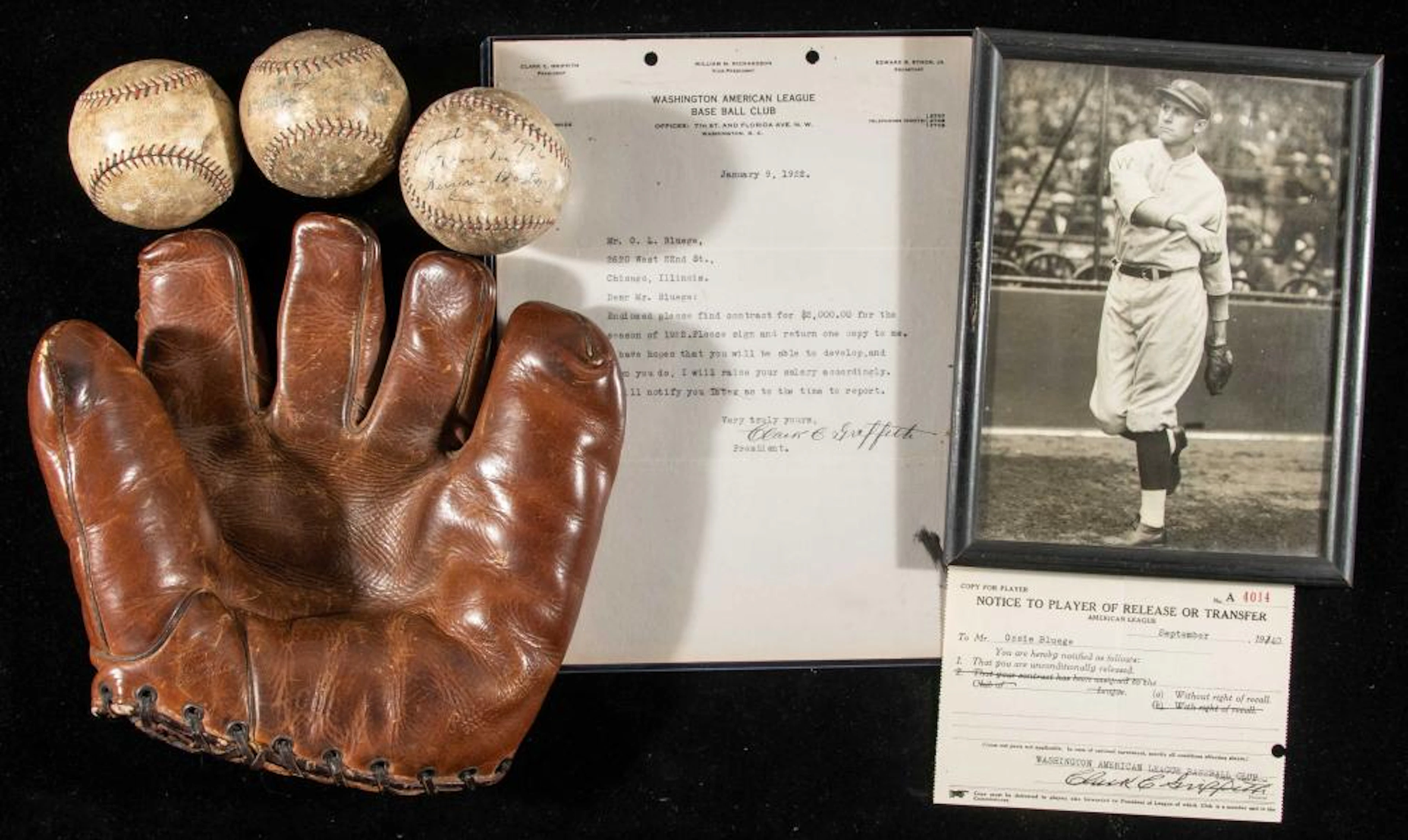 Assorted pieces from the Bluege Collection incl