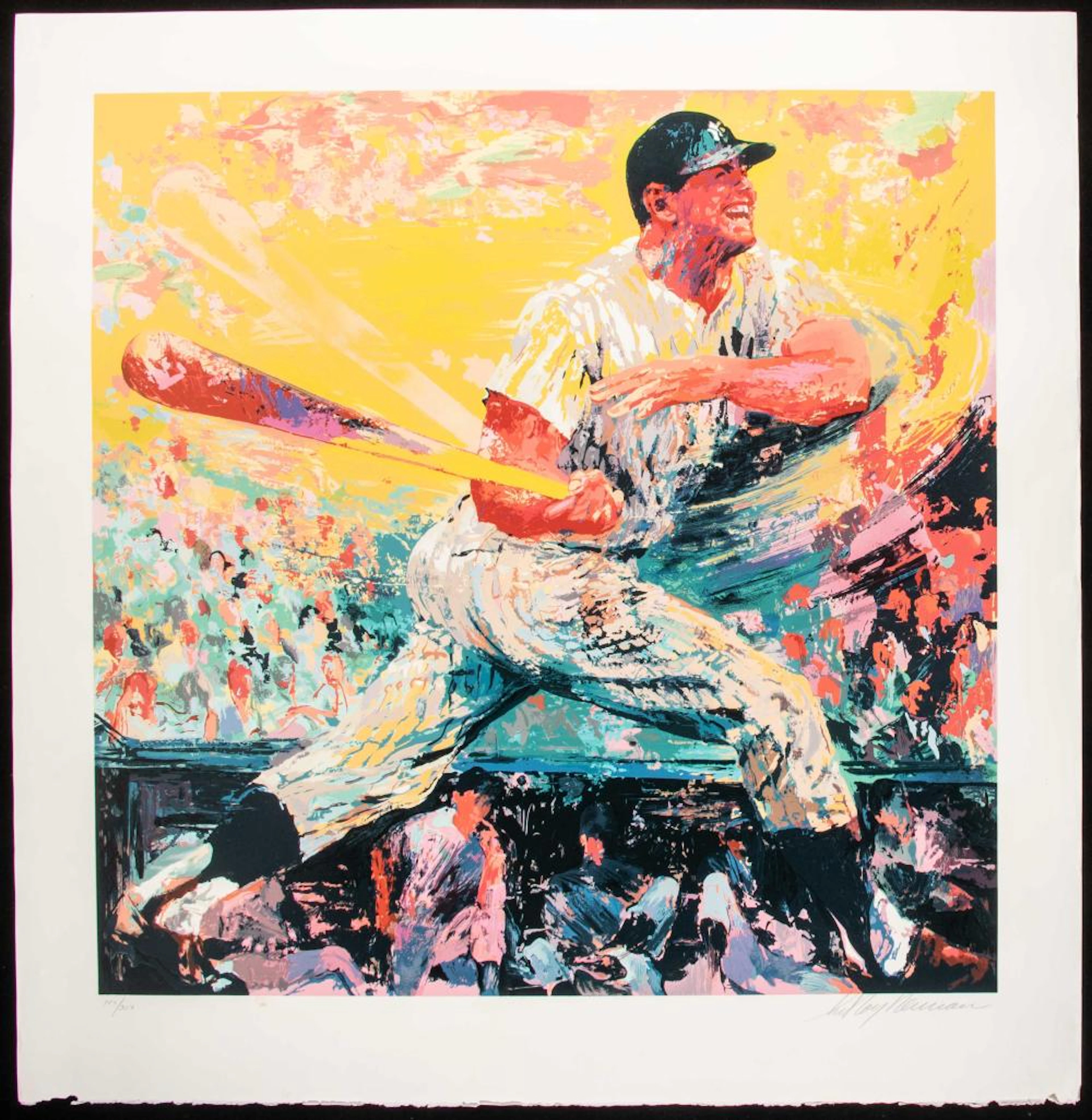 Mickey Mantle limited edition serigraph by LeRoy Neiman.