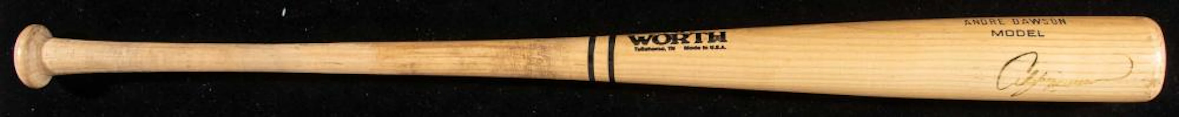 Andre Dawson autographed professional model baseball bat...