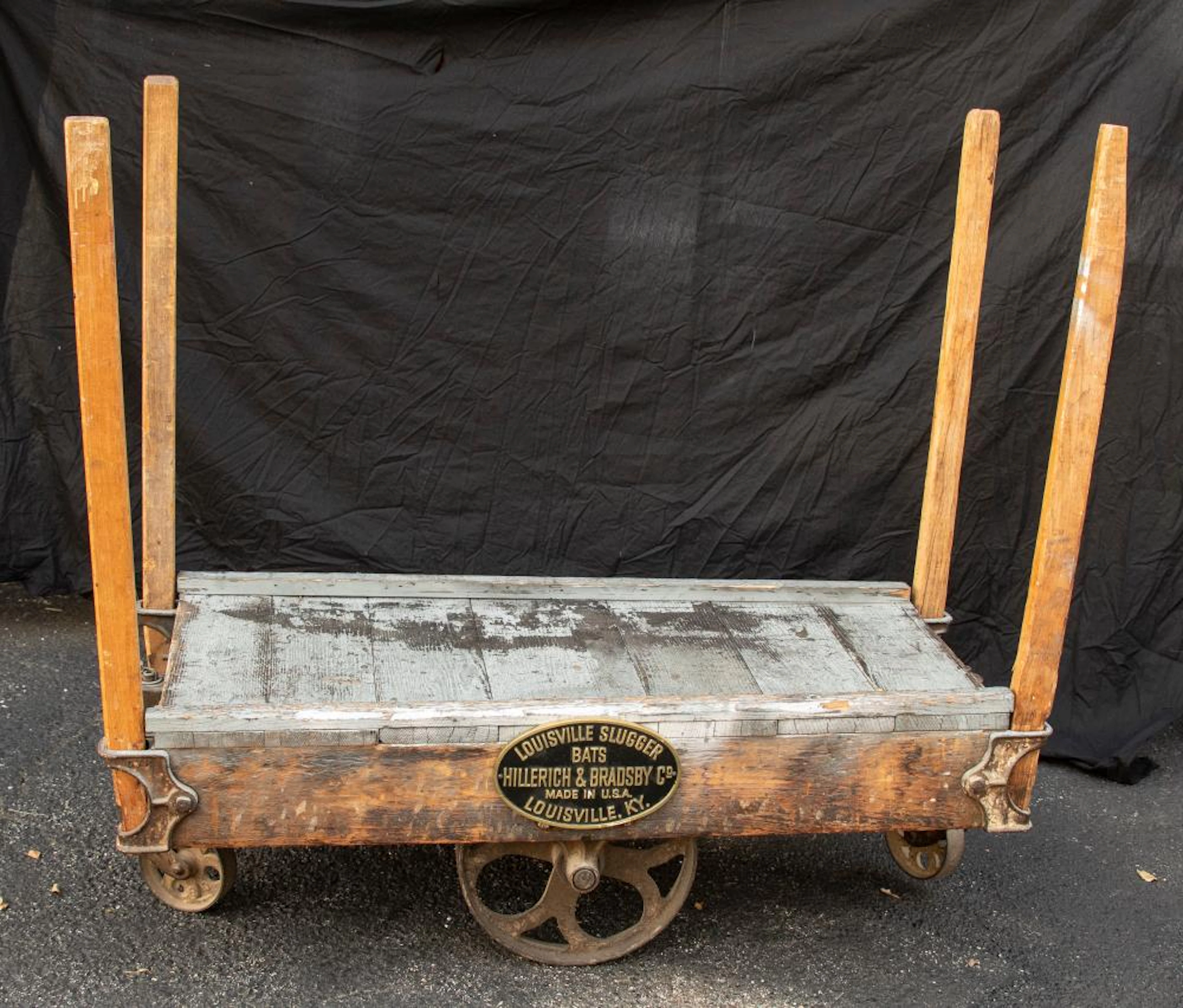 Early Louisville Slugger factory cart c.1920s-40s.