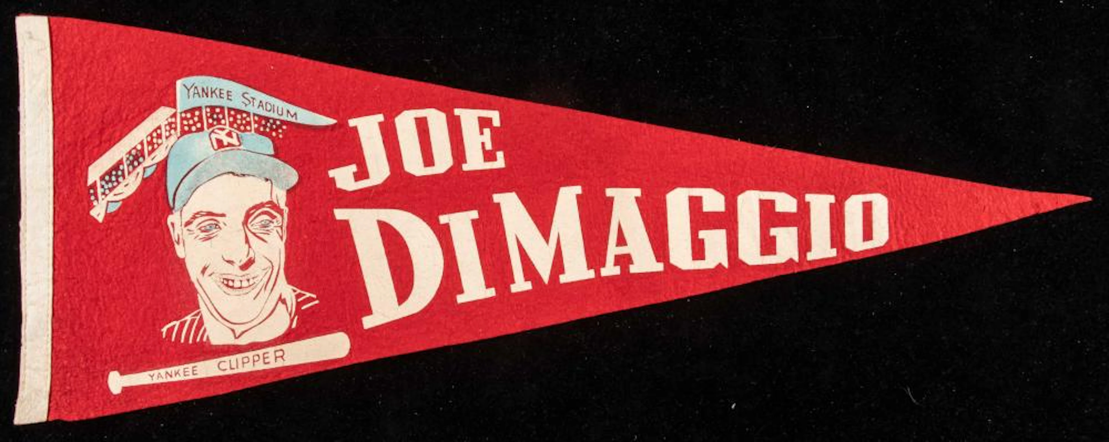 Joe DiMaggio pennant c.1940s.
