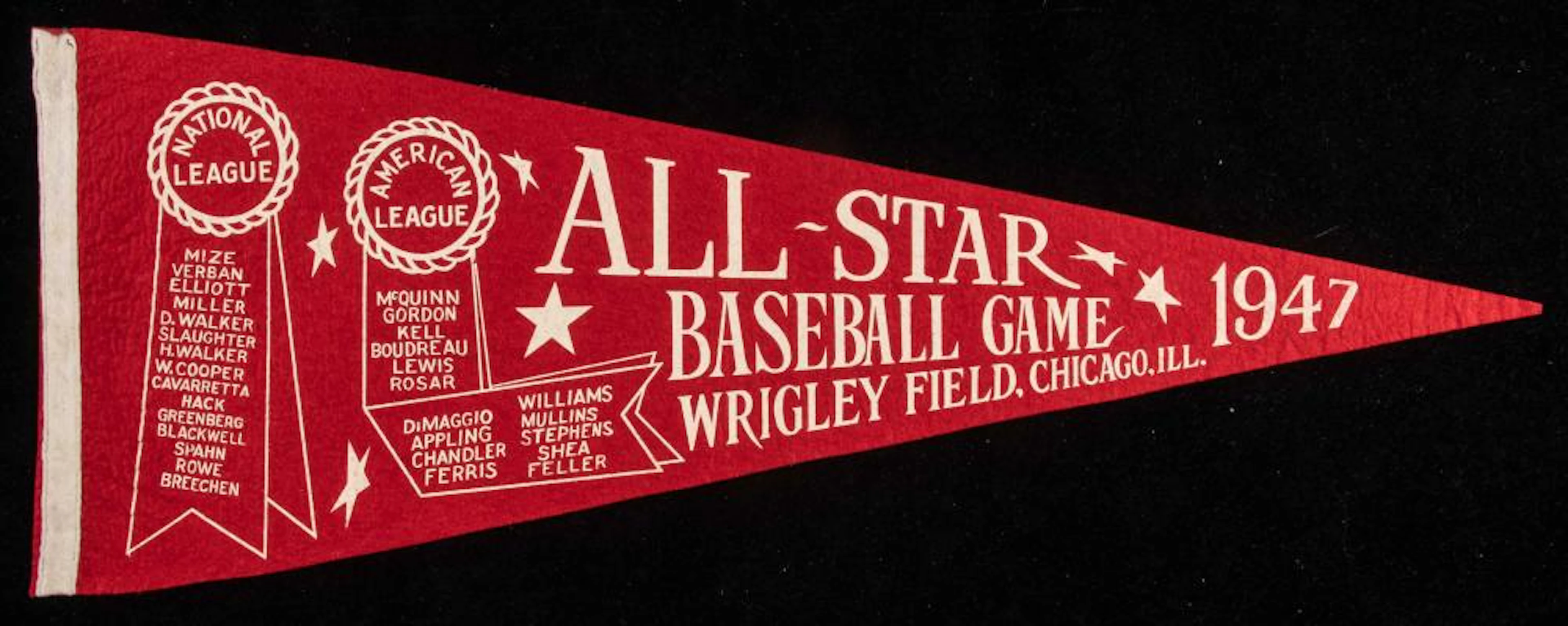 1947 All-Star Game pennant (at Chicago).