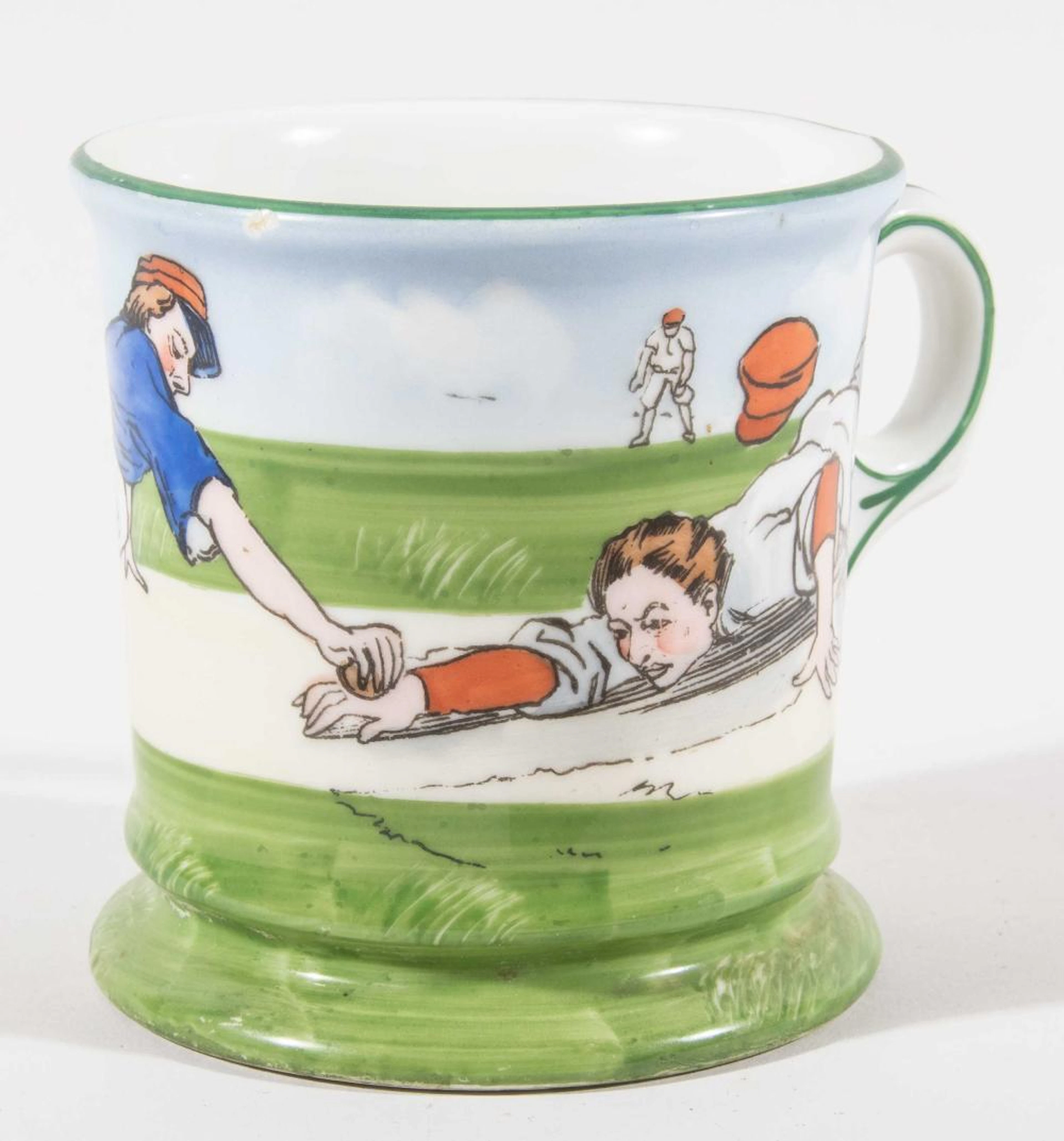Baseball decorated shaving mug c.1910s.