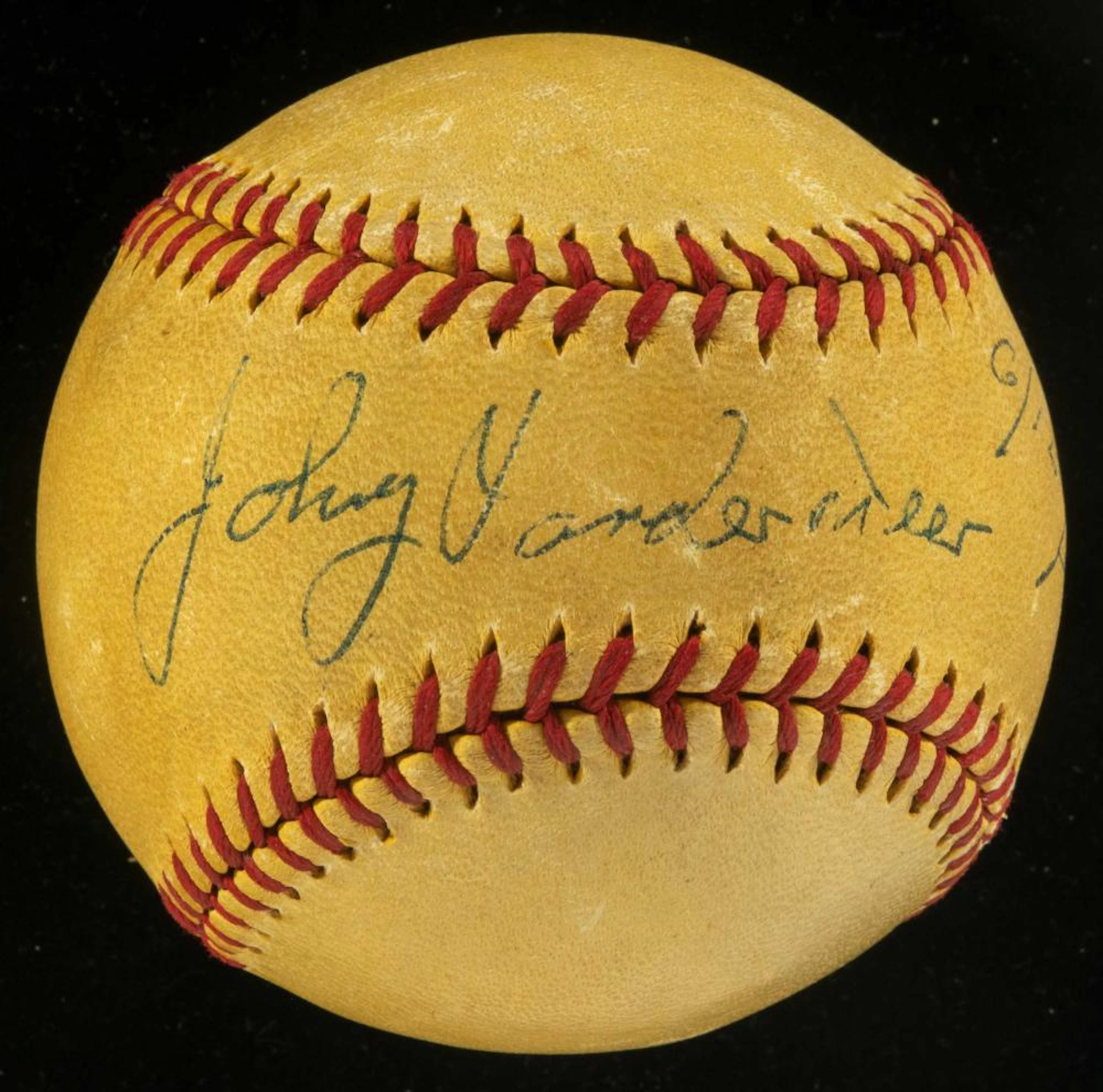 Rare Spalding Official National League yellow night...