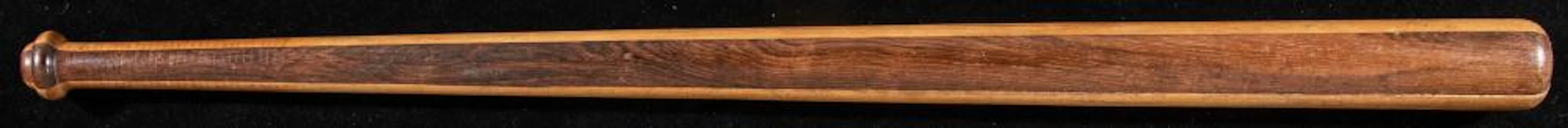 Beautifully done c.1890s hand made "four quarter" baseball bat.