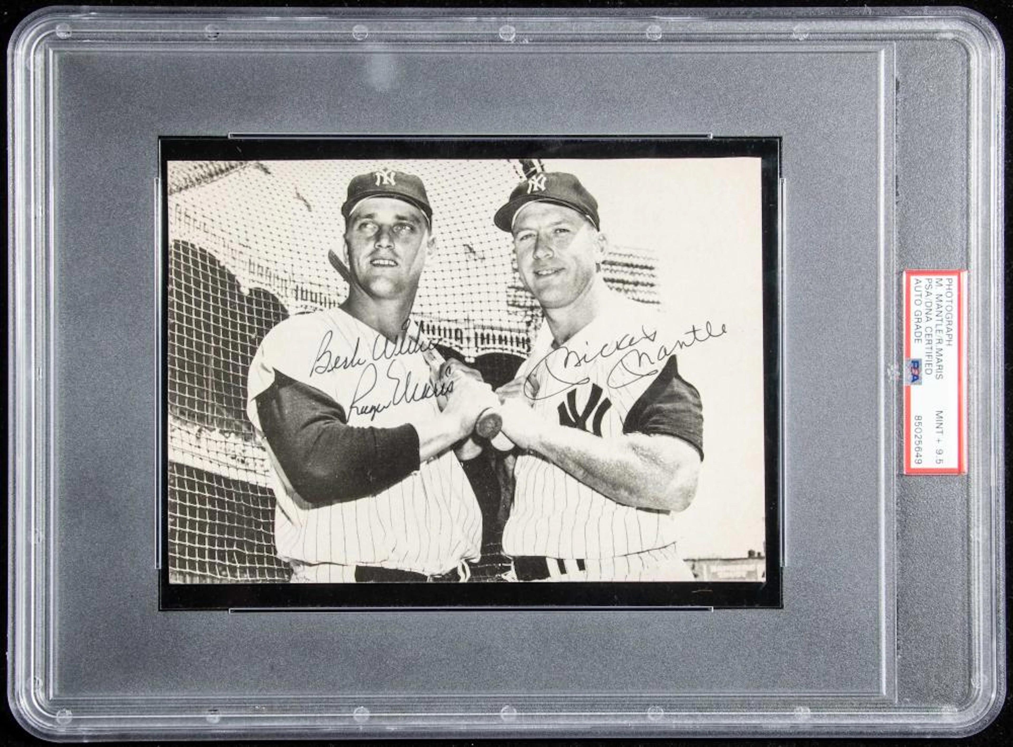 Mickey Mantle and Roger Maris autographed publication photo (PSA/DNA 9.5 Mint+)