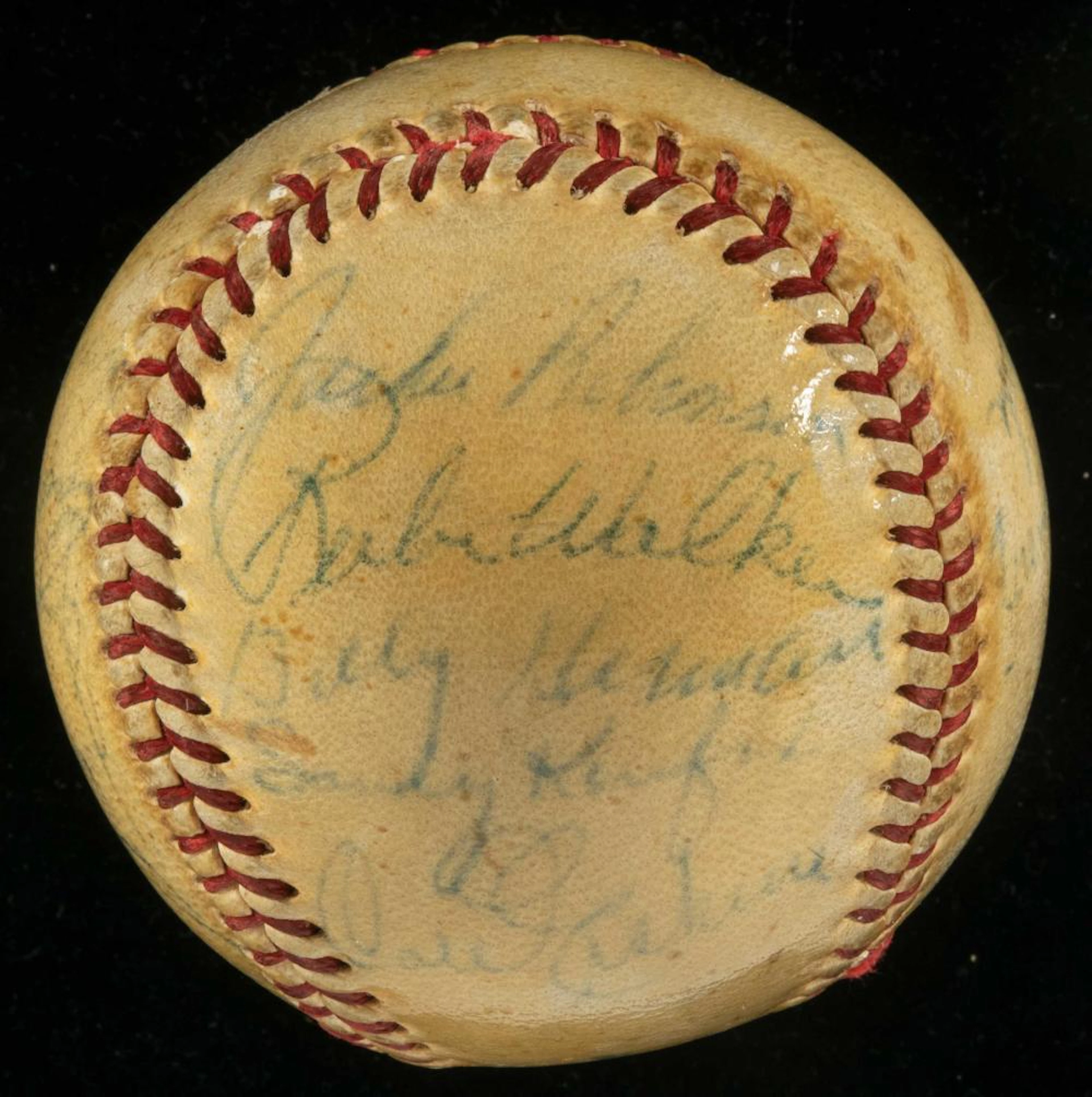 1955 Brooklyn Dodgers partial team signed baseball (World...