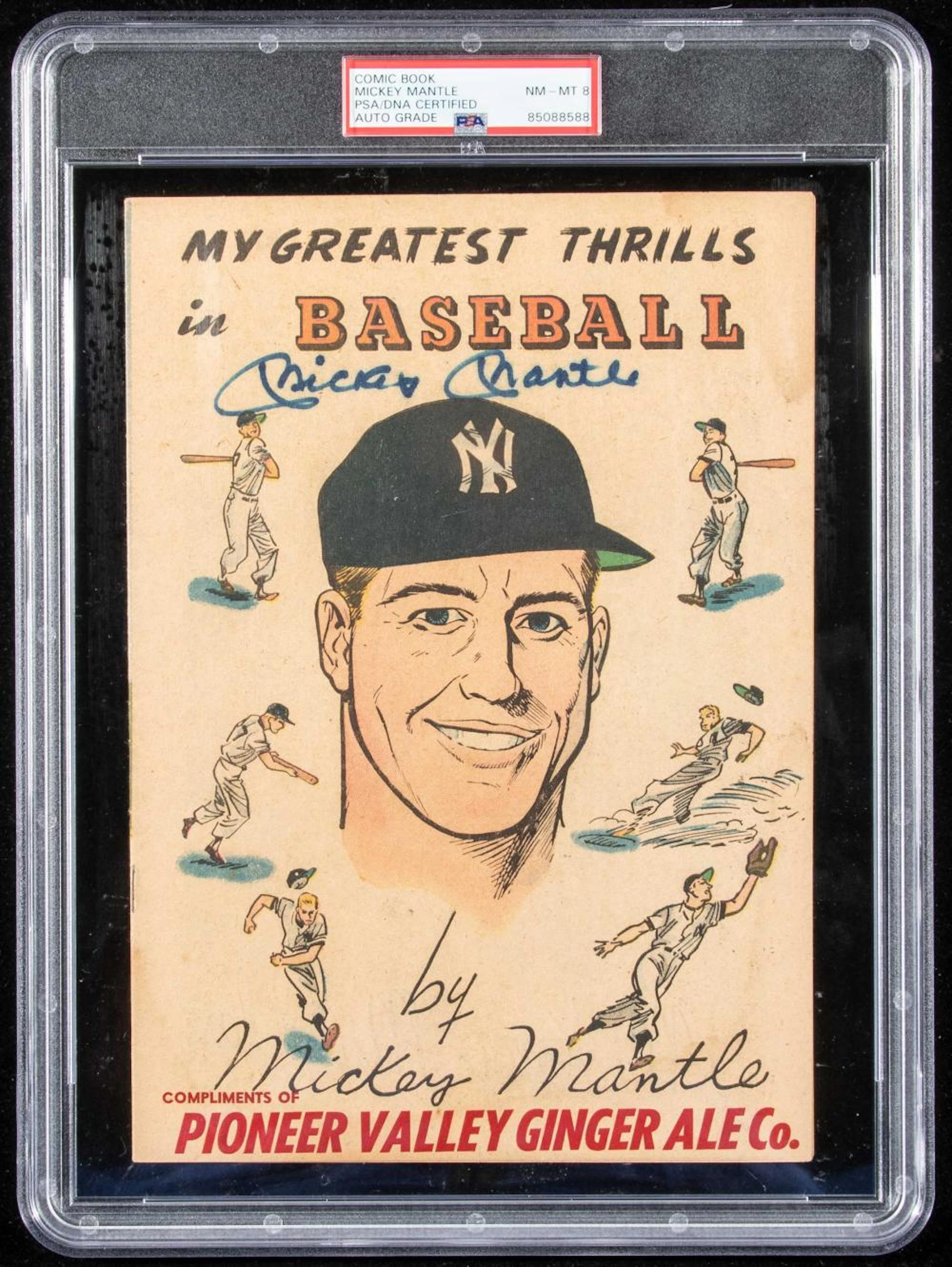 Mickey Mantle autographed "Greatest Thrills" advertising...