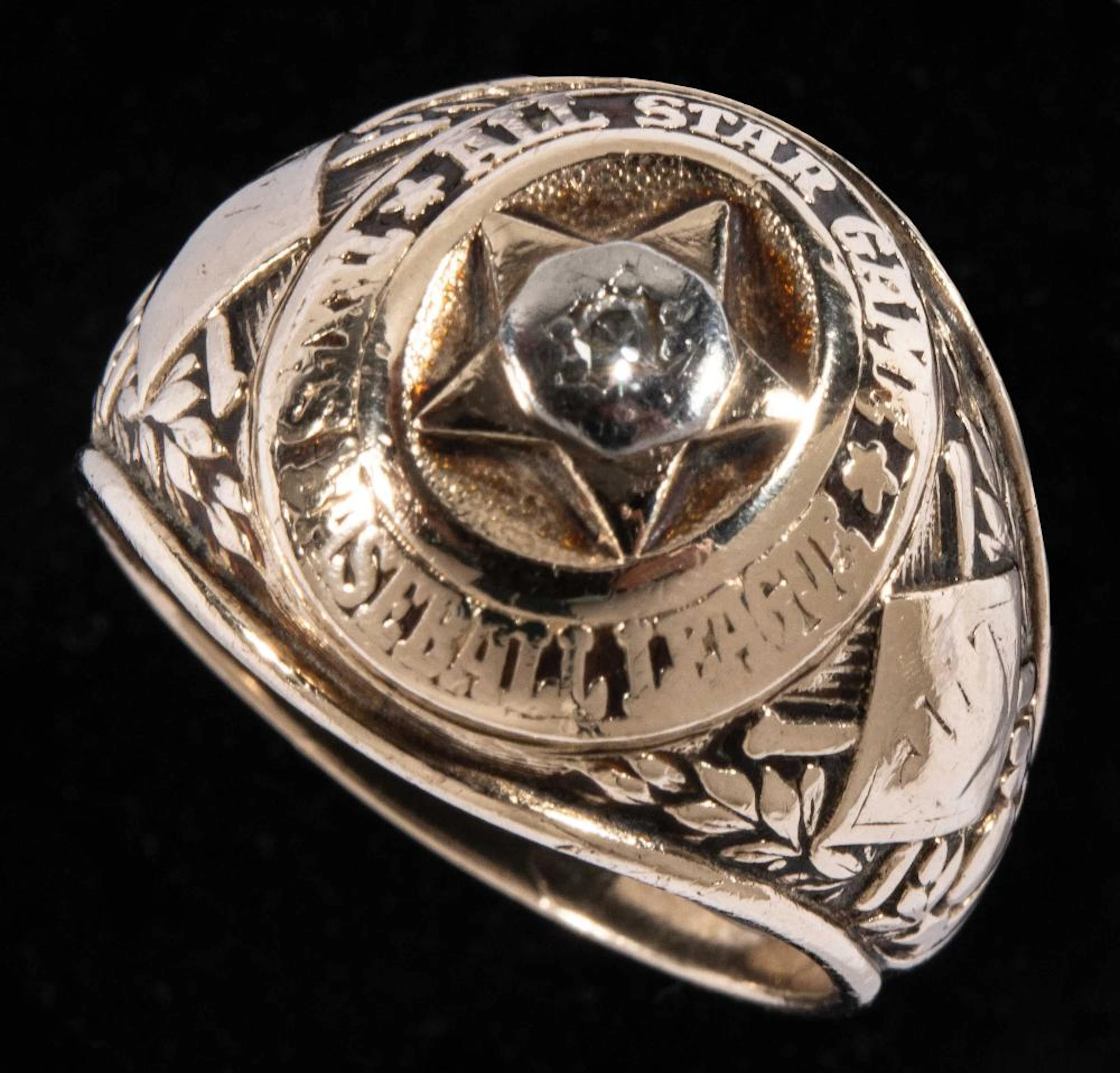 1953 Ed Bailey Texas League All-Star Game Ring.