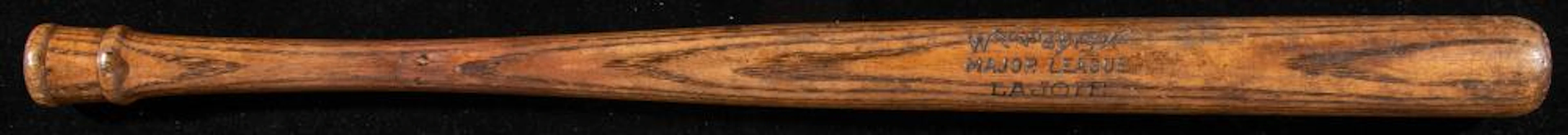 Rare Nap Lajoie double knob baseball bat by Wright & Ditson c.1910.