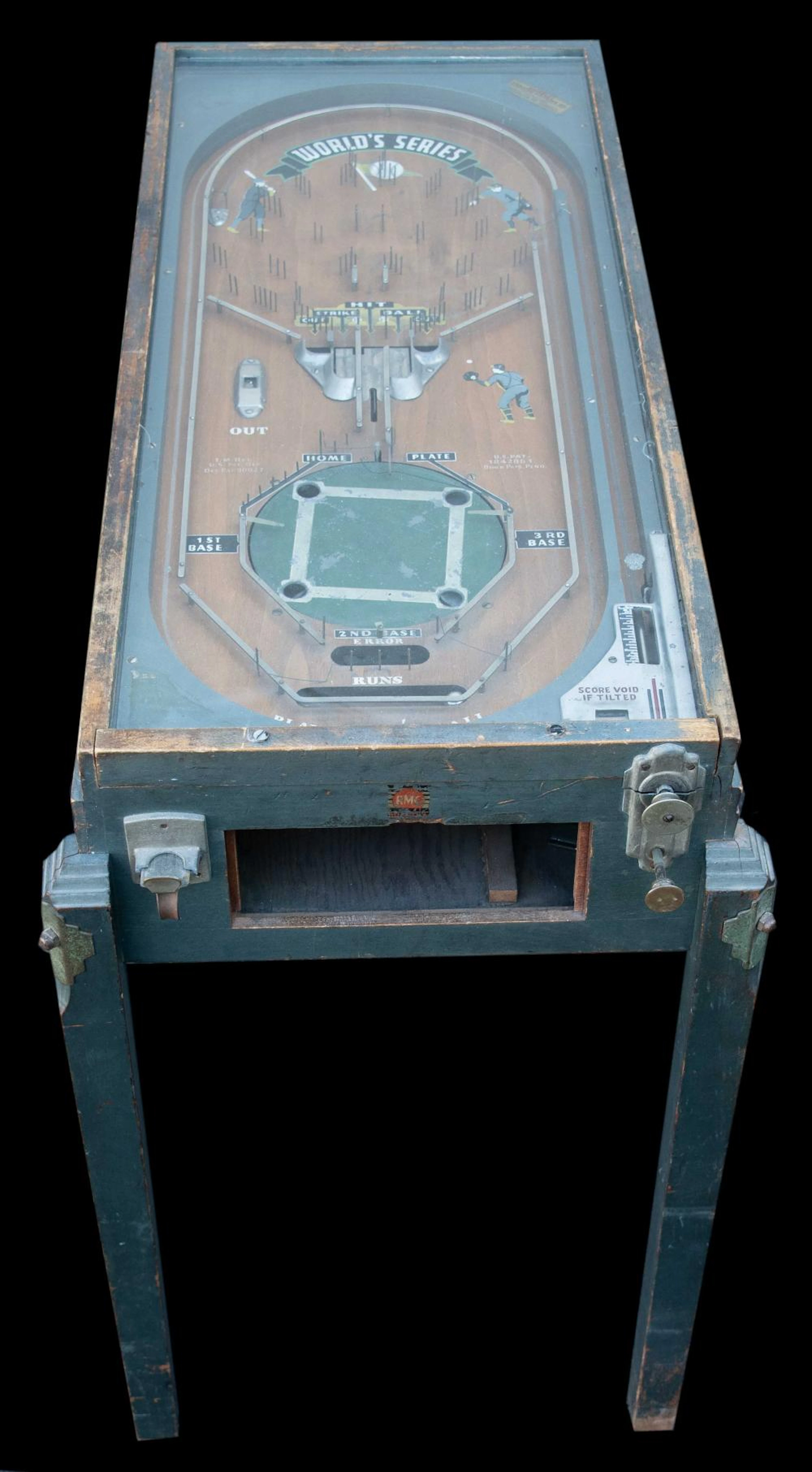 World Series baseball pinball machine c.1937.