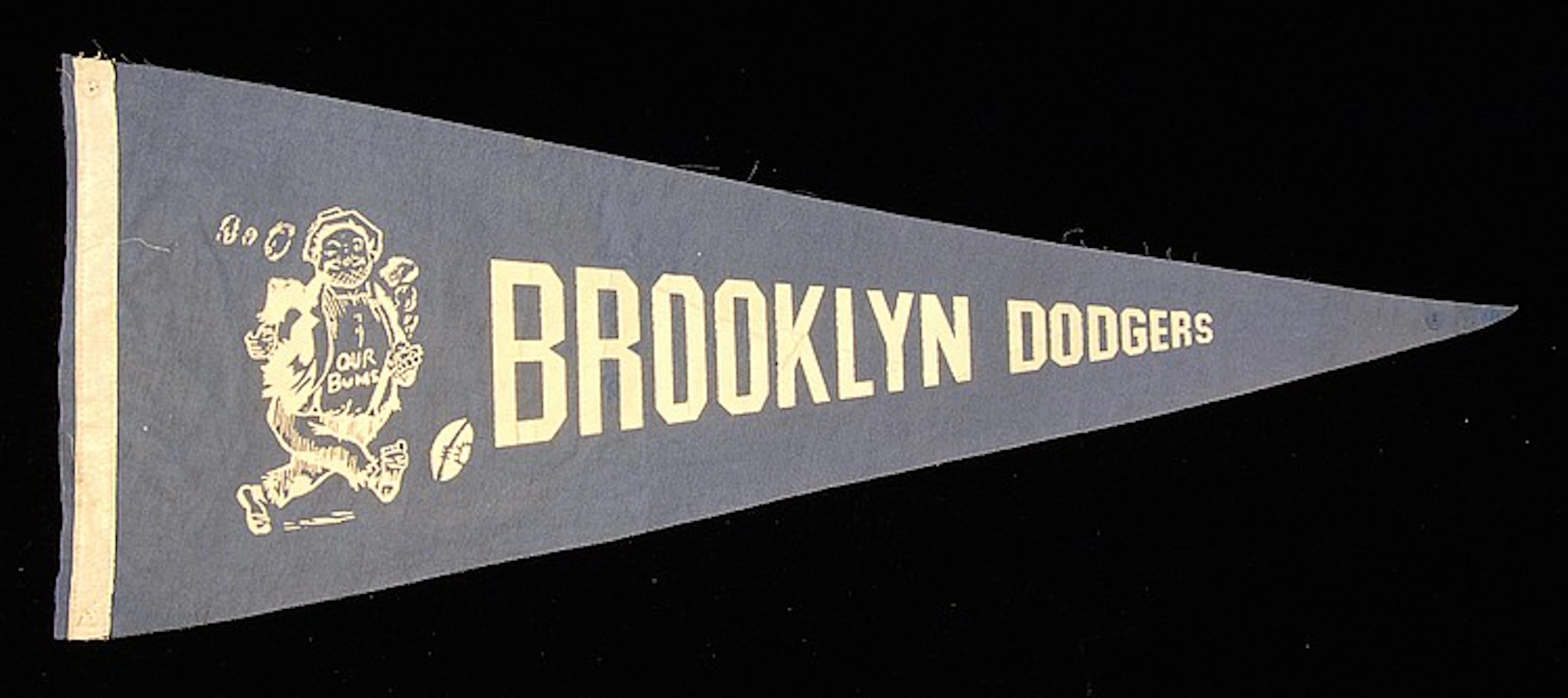 Rare Brooklyn Dodgers (football) souvenir pennant