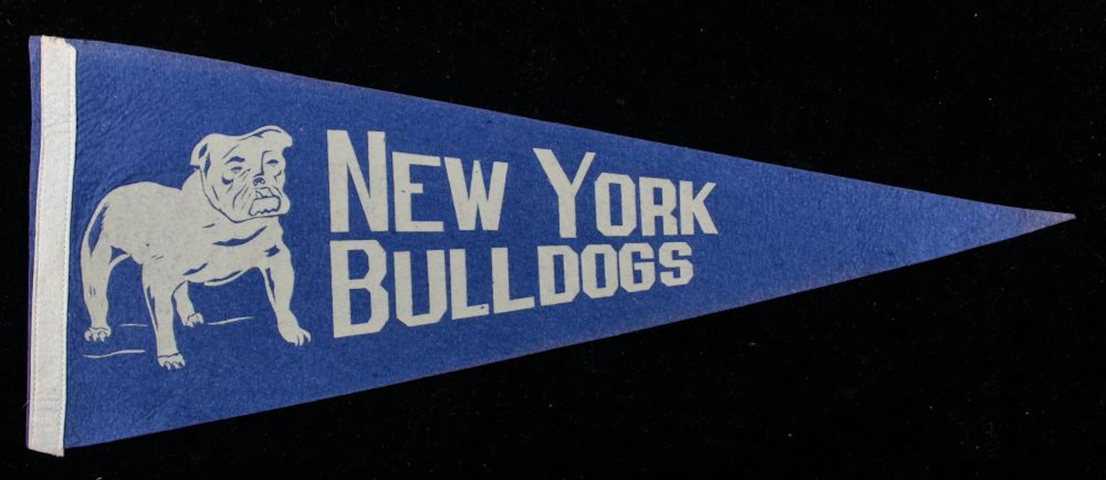 New York Bulldogs souvenir pennant c.1949.