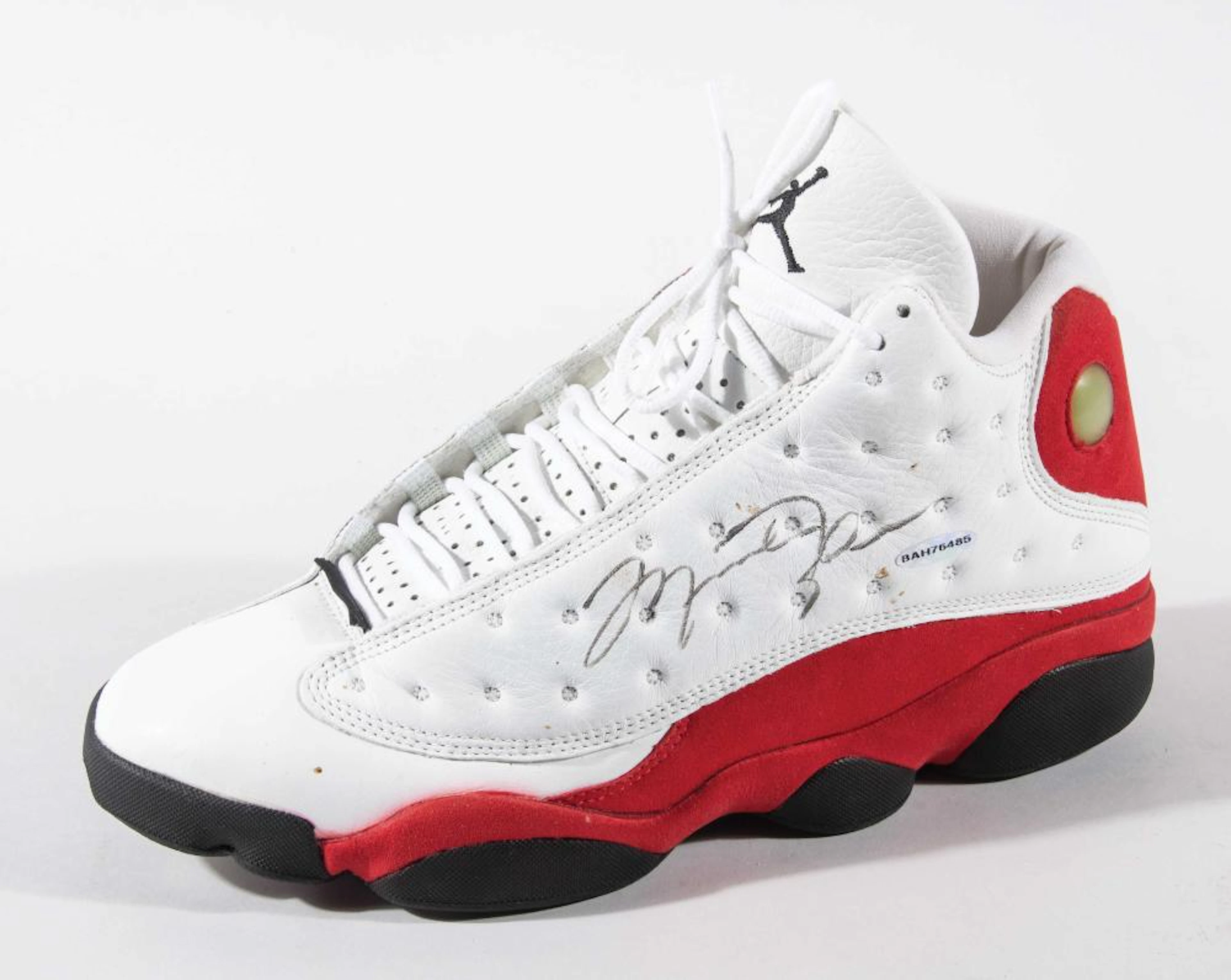 Michael Jordan autographed Air Jordan (13) "Cherry" sneaker (UDA).