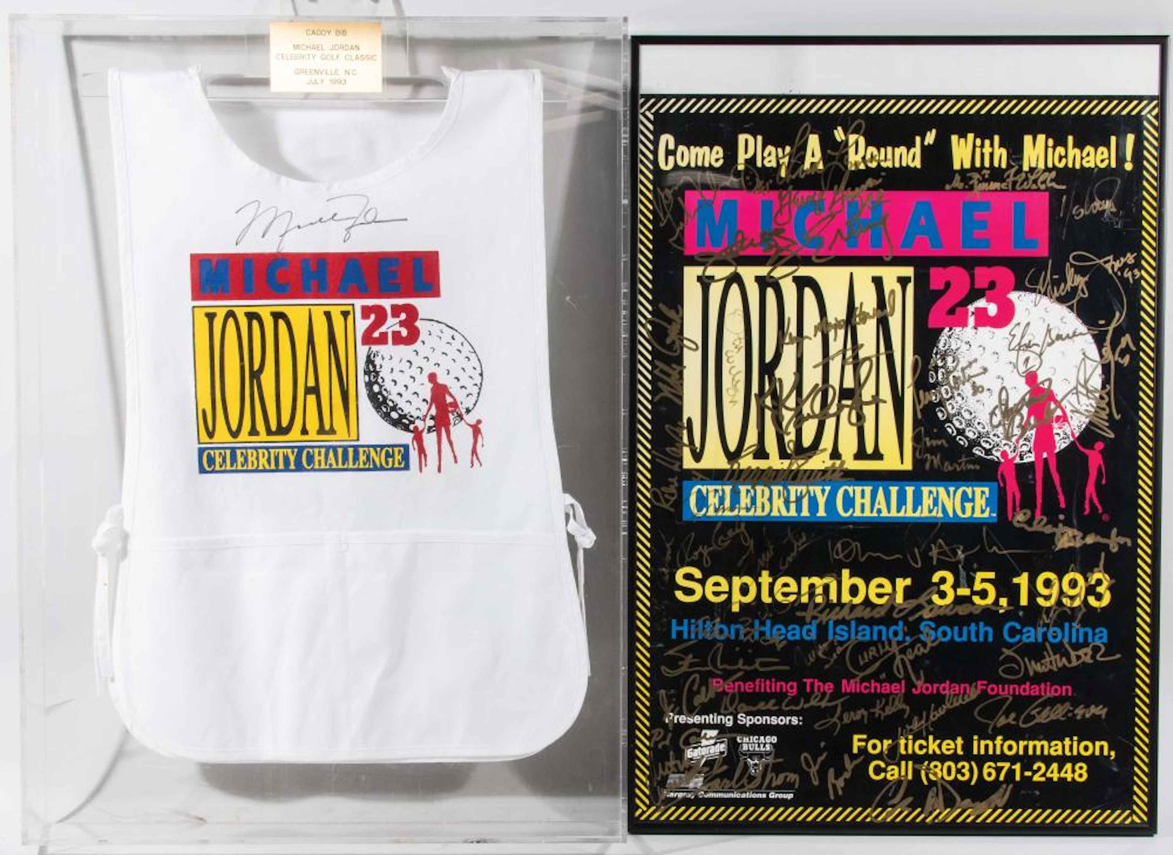 Michael Jordan autographed "Jordan Celebrity Challenge"...
