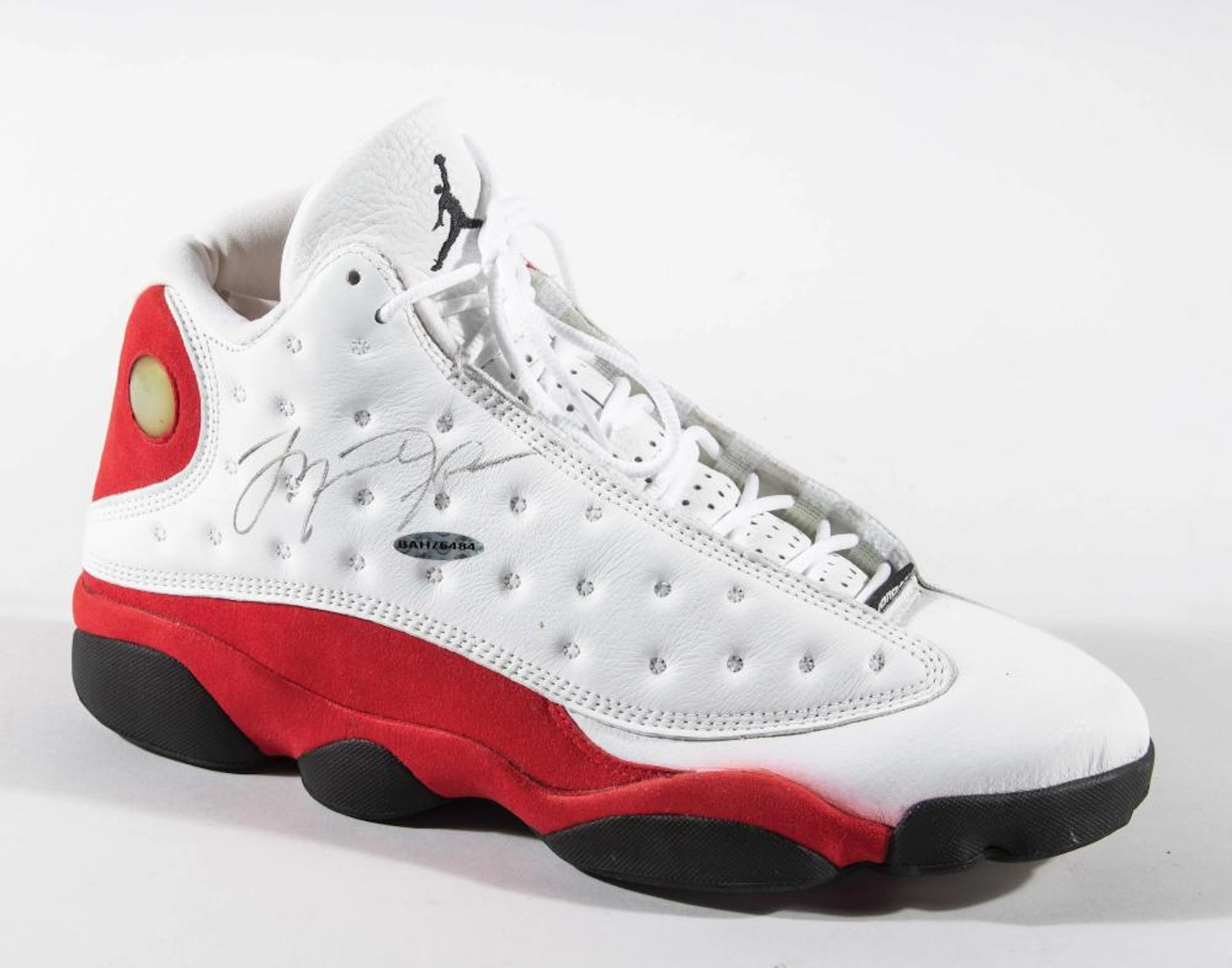 Michael Jordan autographed Air Jordan (13) "Cherry" sneaker (UDA).