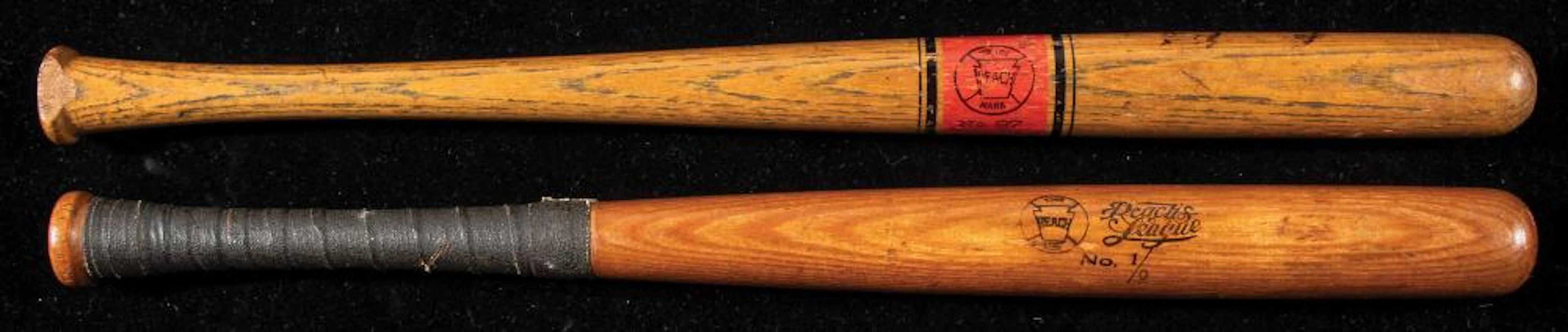 Pair of Reach miniature baseball bats c.1900-1910