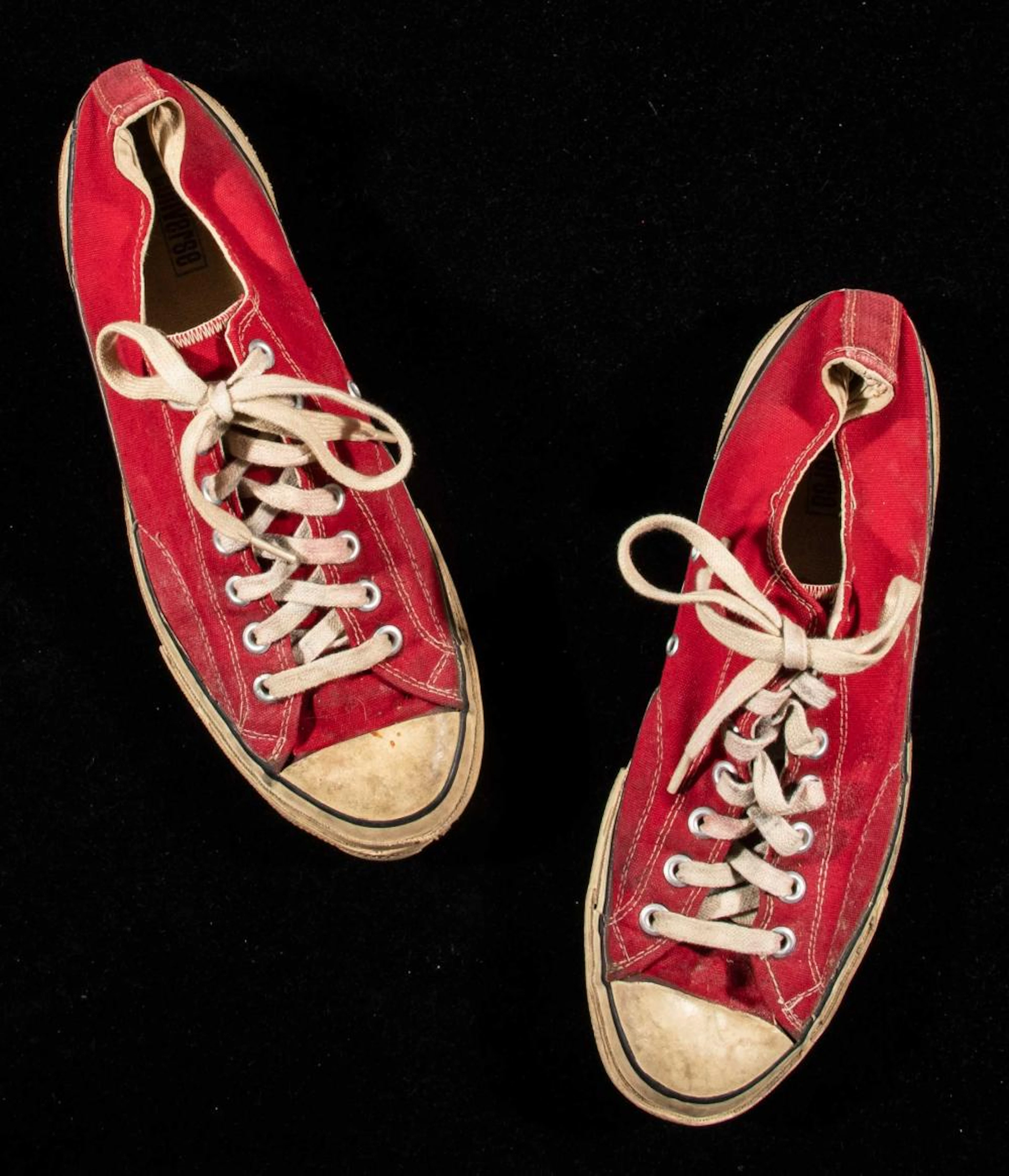 Johnny Bench Converse "Chuck Taylor" sneakers c.1970s.