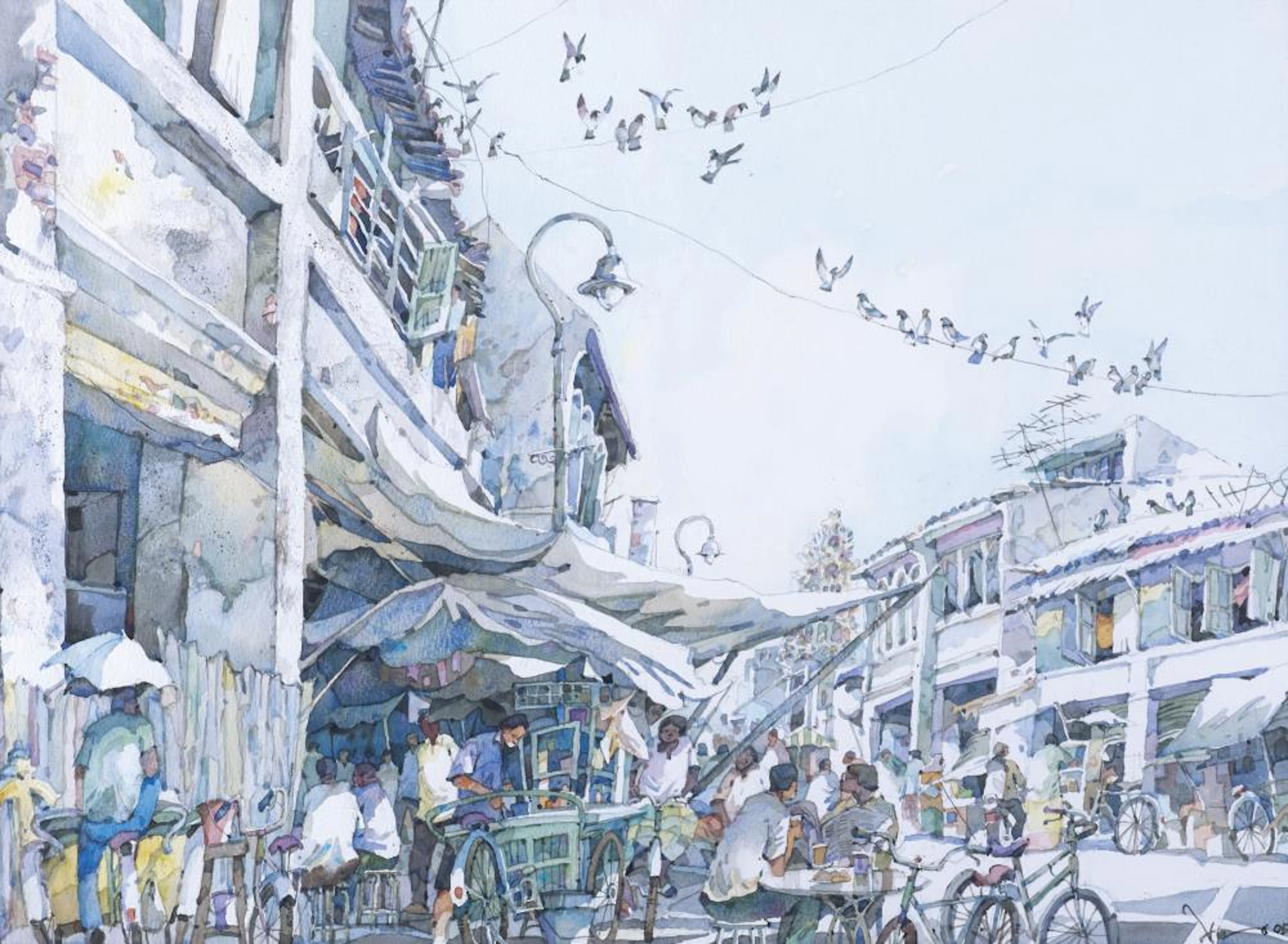 Alex Leong (b. Penang, 1969) Transfer Road Roti Canai Stall, Penang, 2005