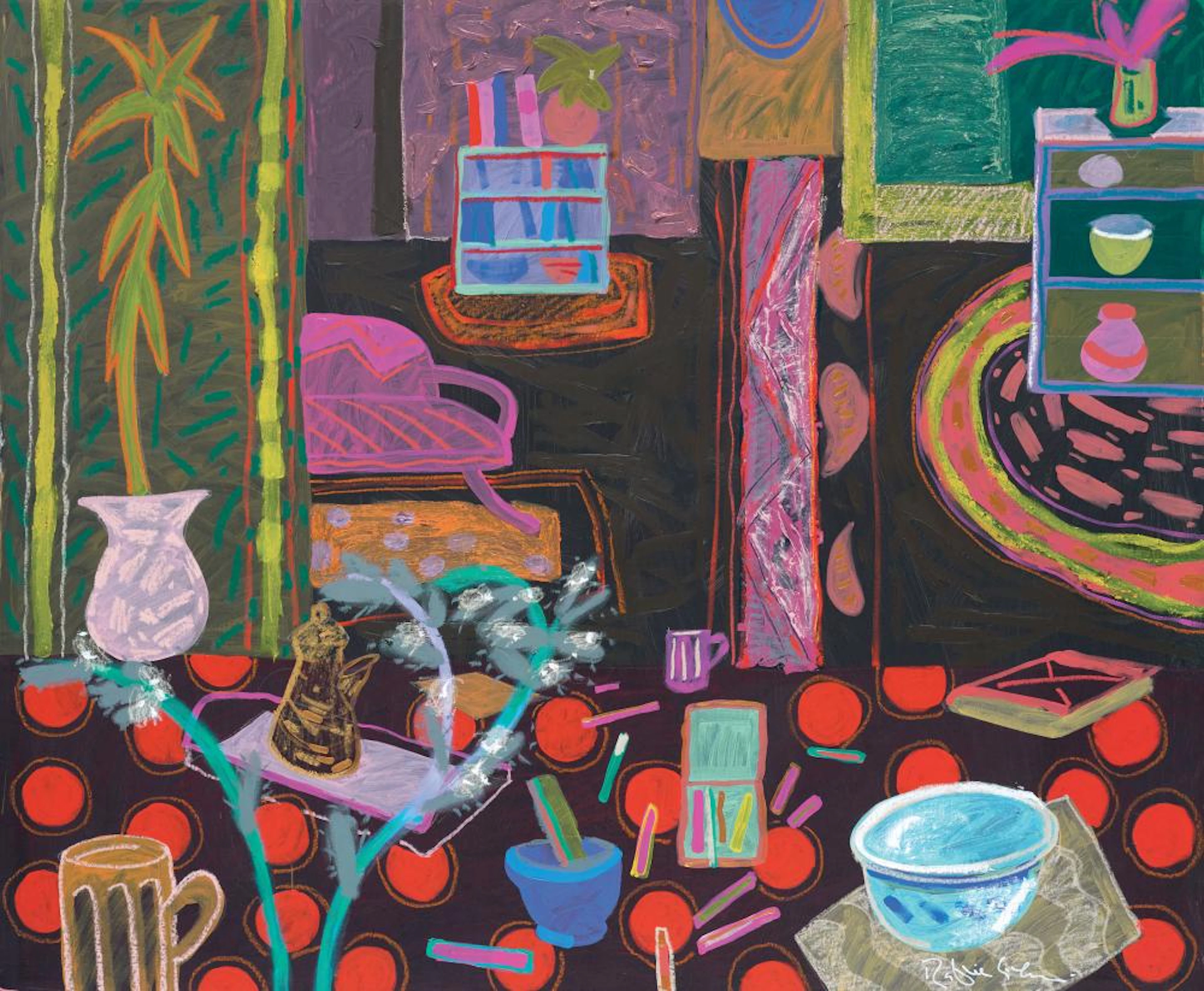 Rafiee Ghani (b. 1962) Oriental Room On The West Coast, 1998