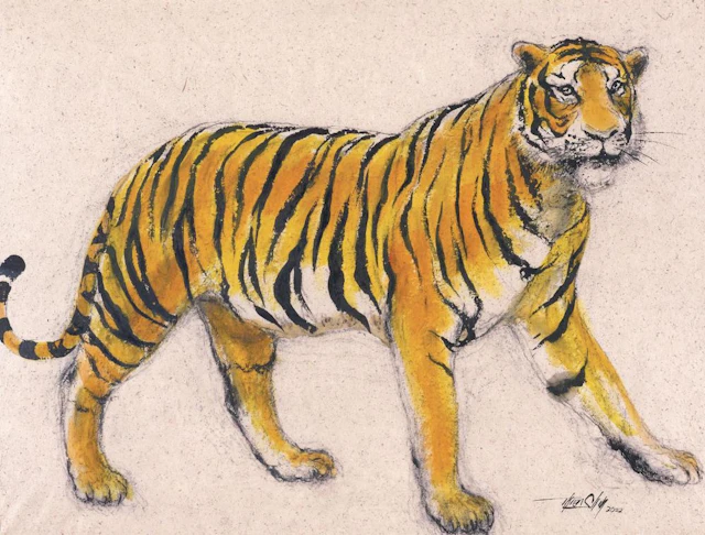 Long Thien Shih (b. Selangor, 1946) Tiger, 2022