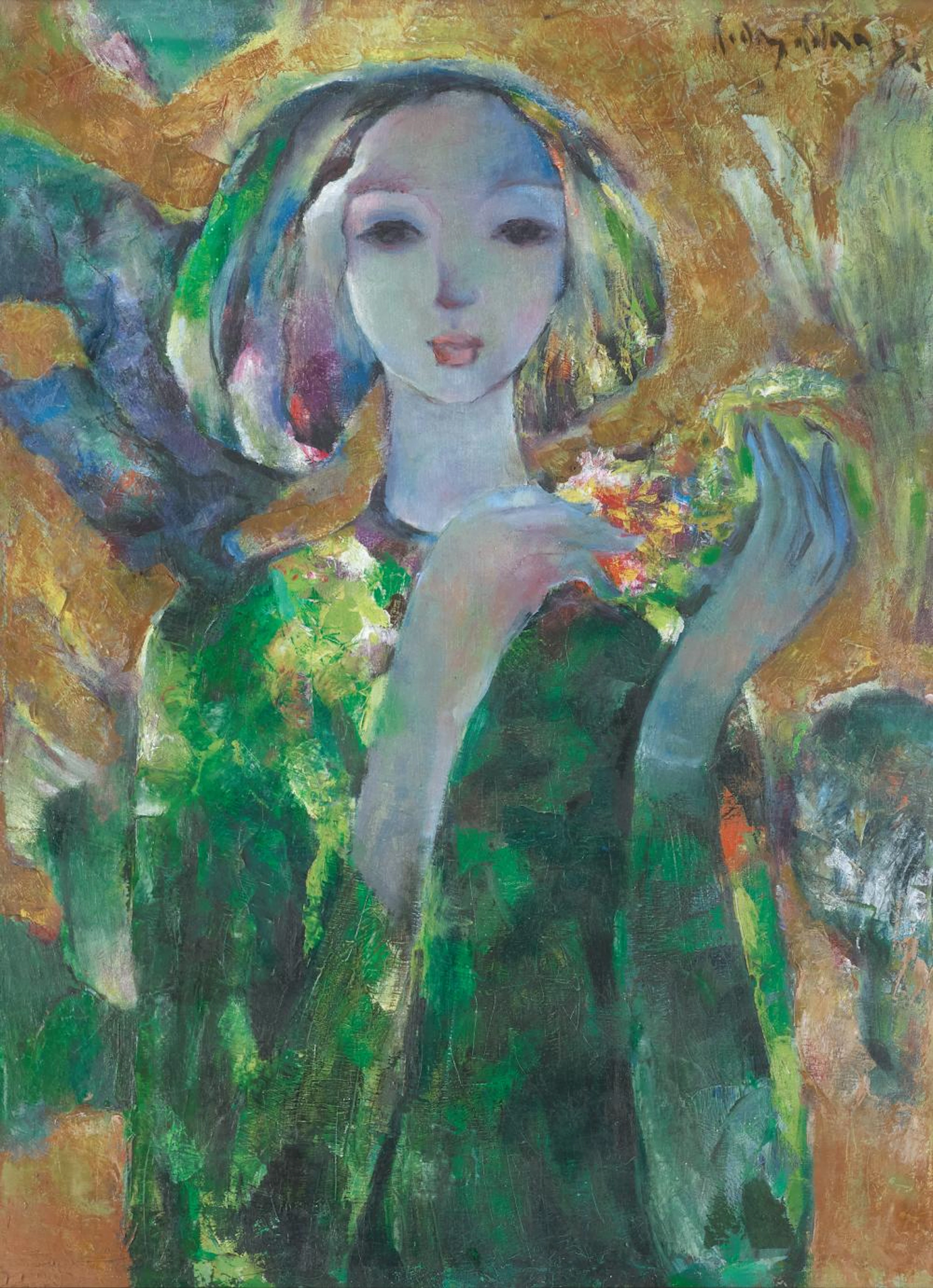 Hoang Dang (b. Vietnam) Damsel Of Danang I, 1972