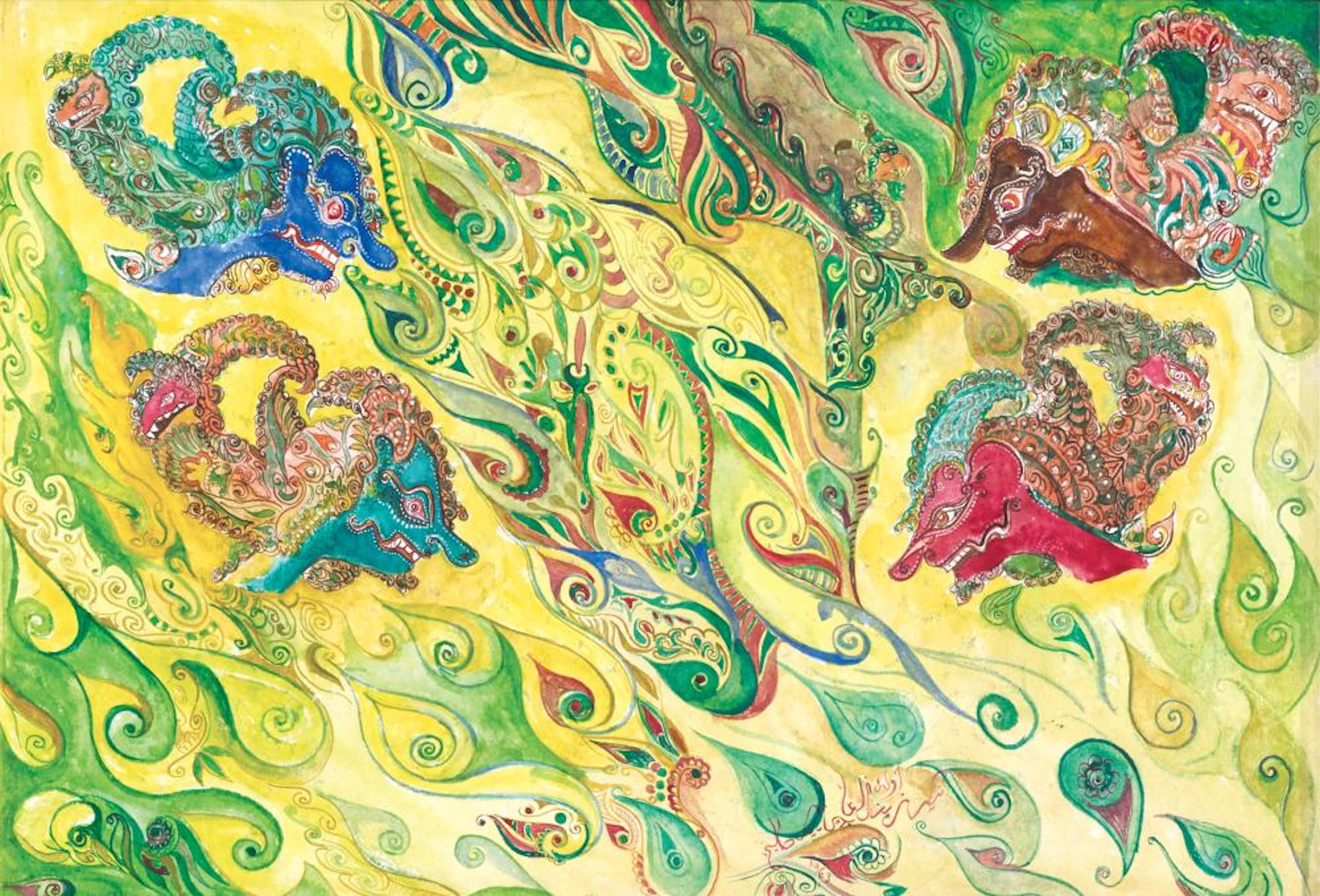 Nik Zainal Abidin (b. Kelantan, 1933 - d. Kuala Lumpur, 1993) Untitled, 1963
