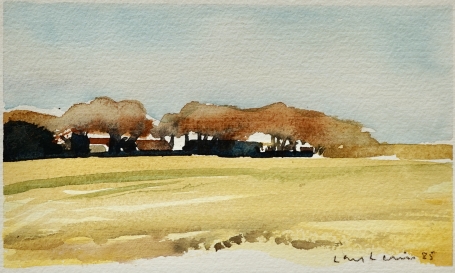 Lars Lerin Akvarell 14x22