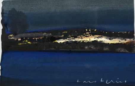 Lars Lerin Akvarell 12x18,5
