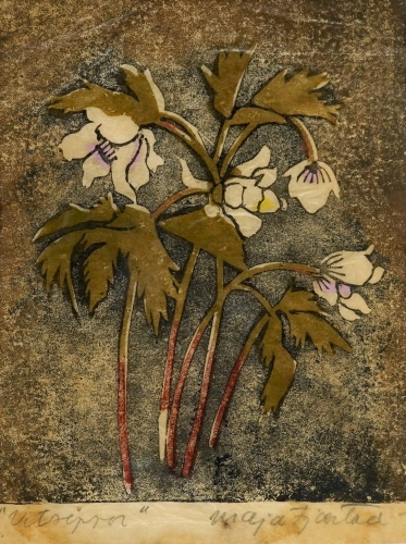 Maja Fjæstad Färgträsnitt 16,5x12,5