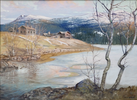 Nils Olzon Olja duk 68x90