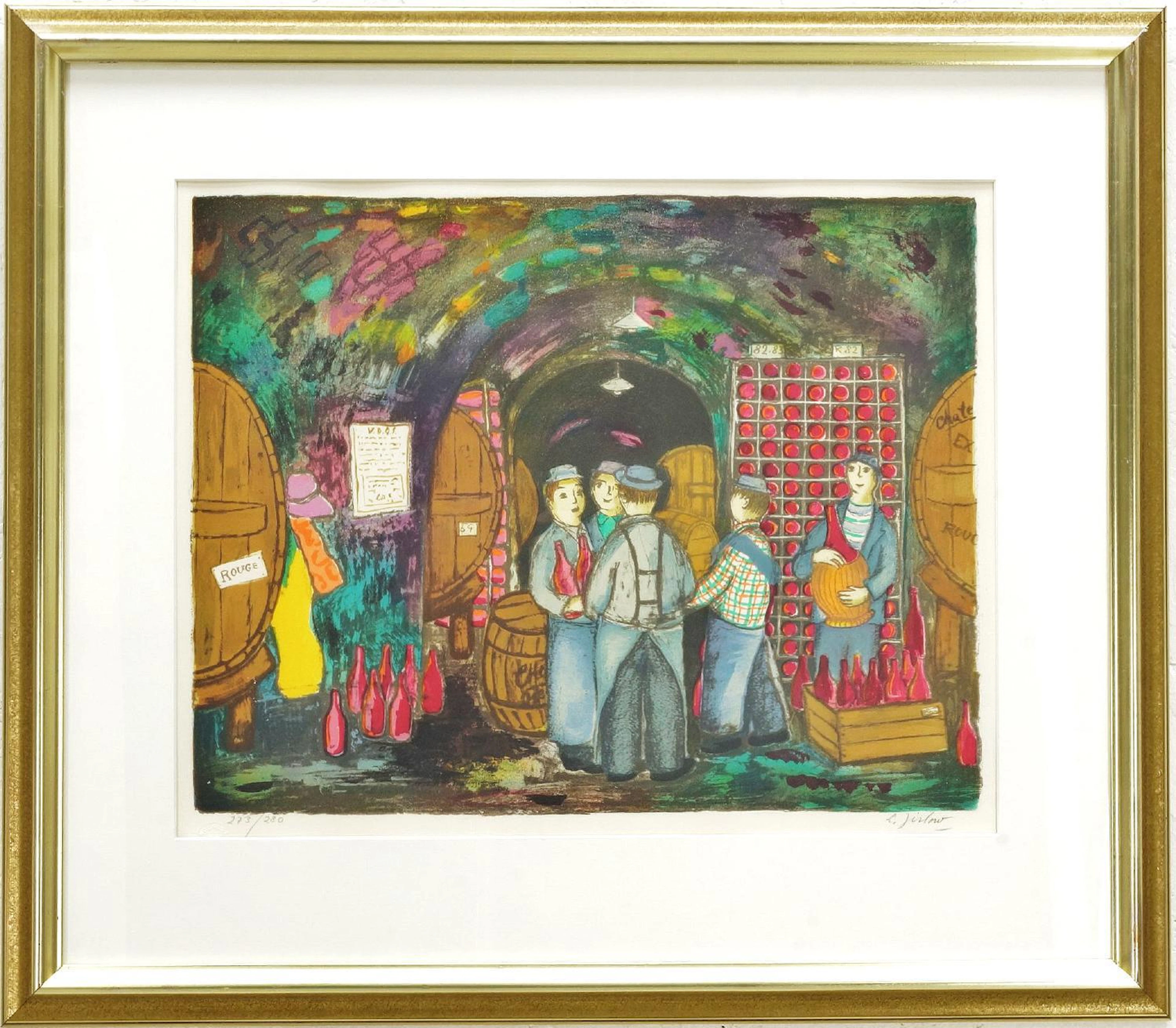 Lennart Jirlow, Färglitografi, 43x53