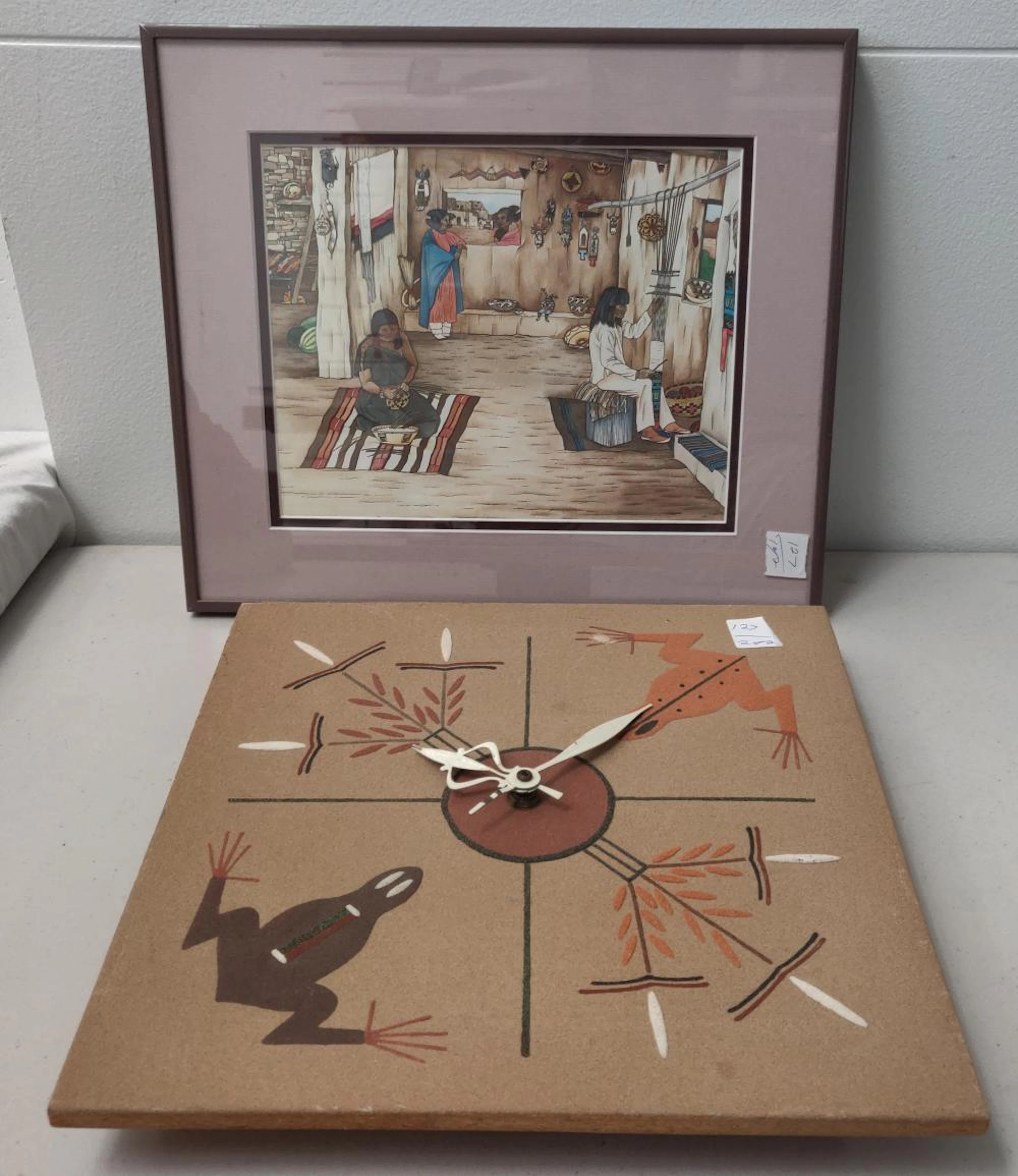 Framed Print & Sand Painting Clock