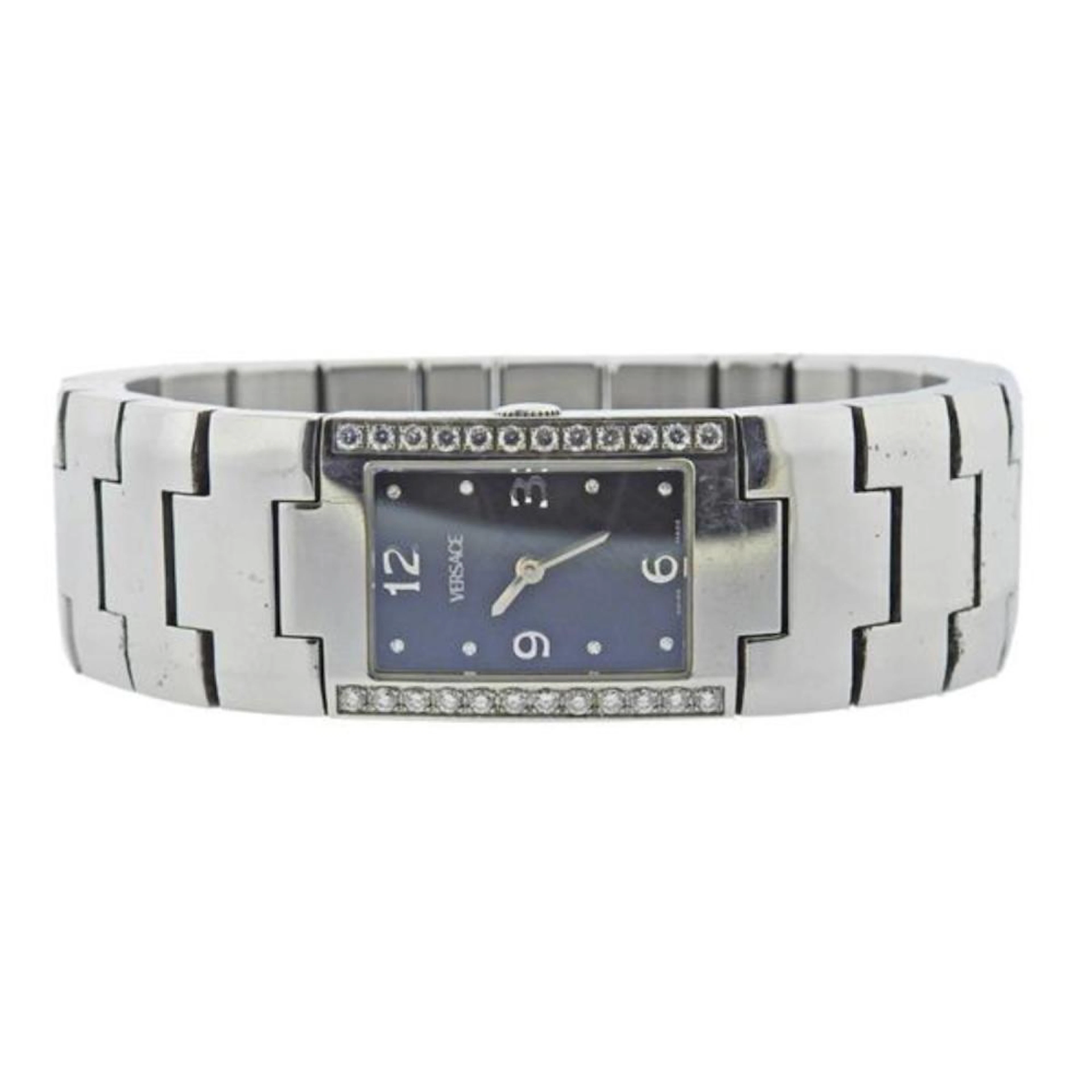 Versace Diamond Stainless Steel Watch C5Q99