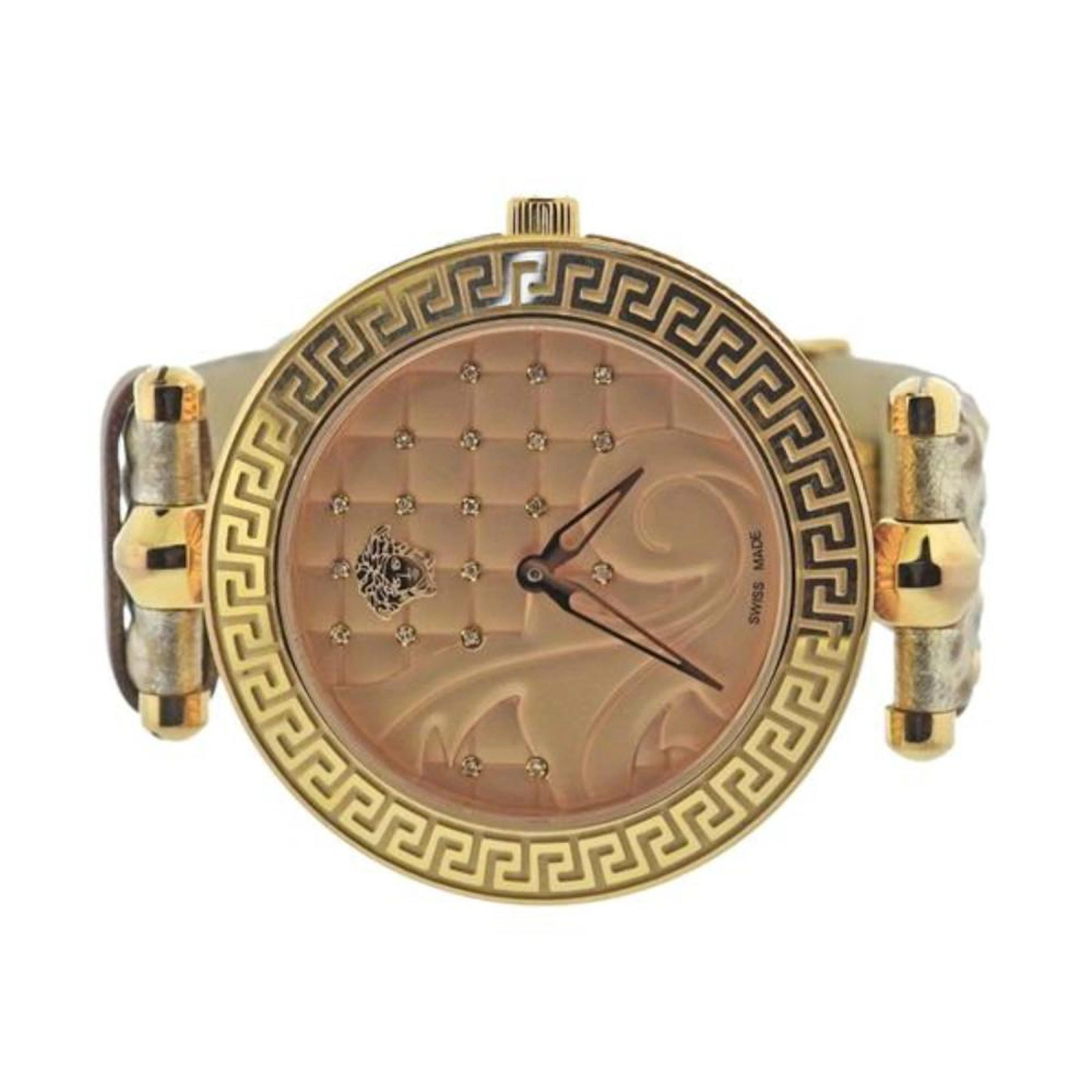 Versace Vanitas Gold Tone Watch VK7
