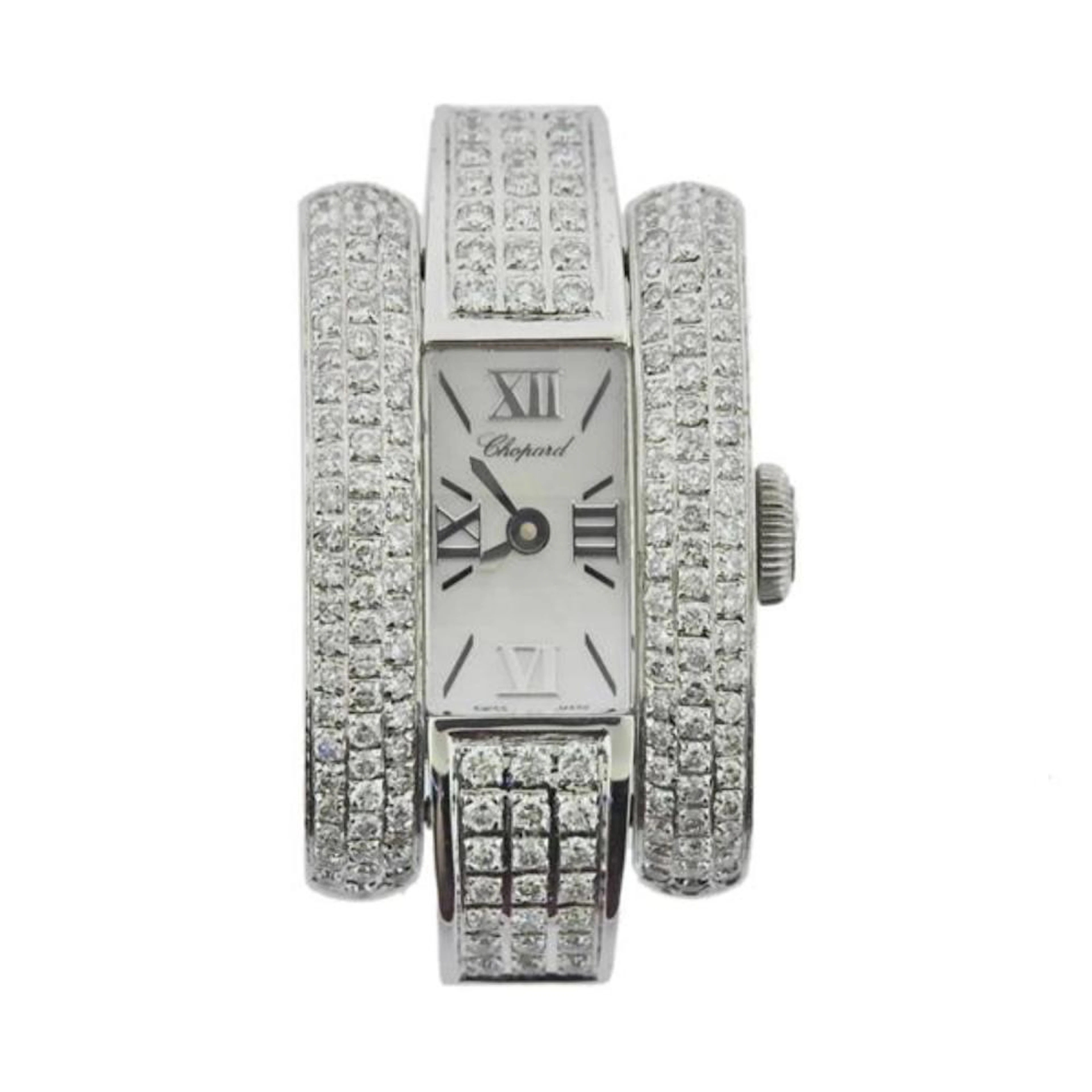 Chopard La Strada Steel Diamond MOP Watch 41843 3001