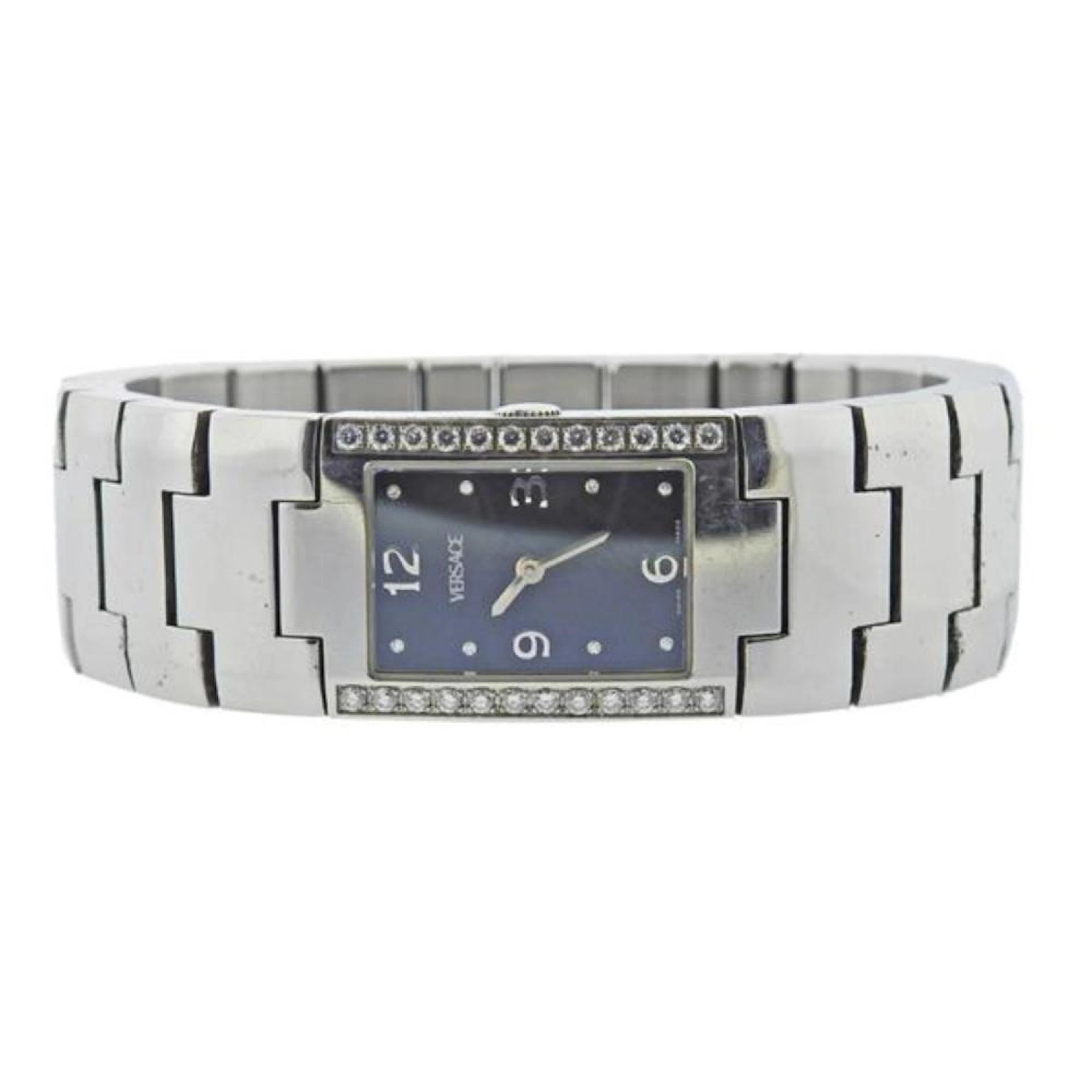 Versace Diamond Stainless Steel Watch C5Q99