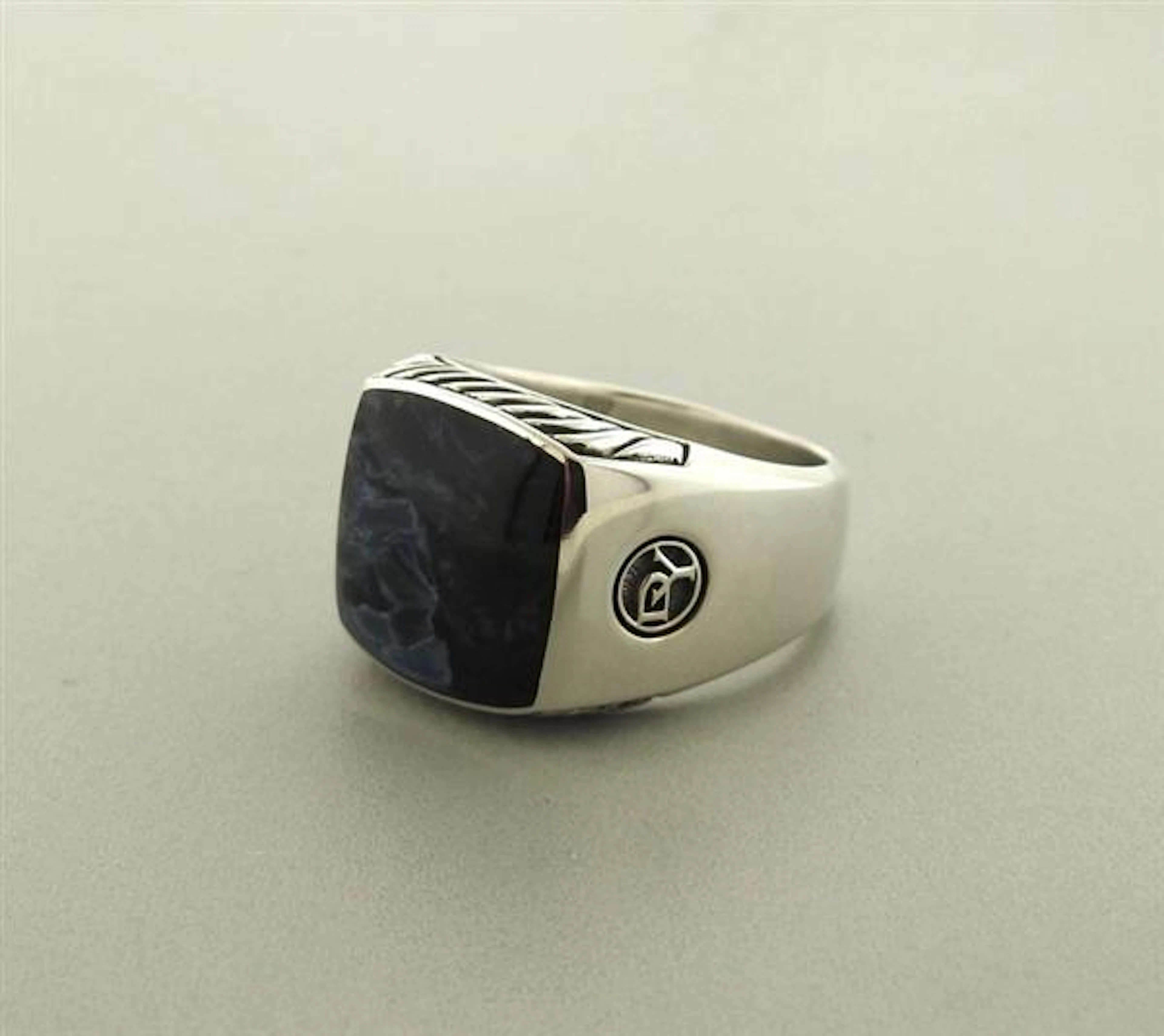 David Yurman Pietersite Exotic Stone Sterling Men's Ring