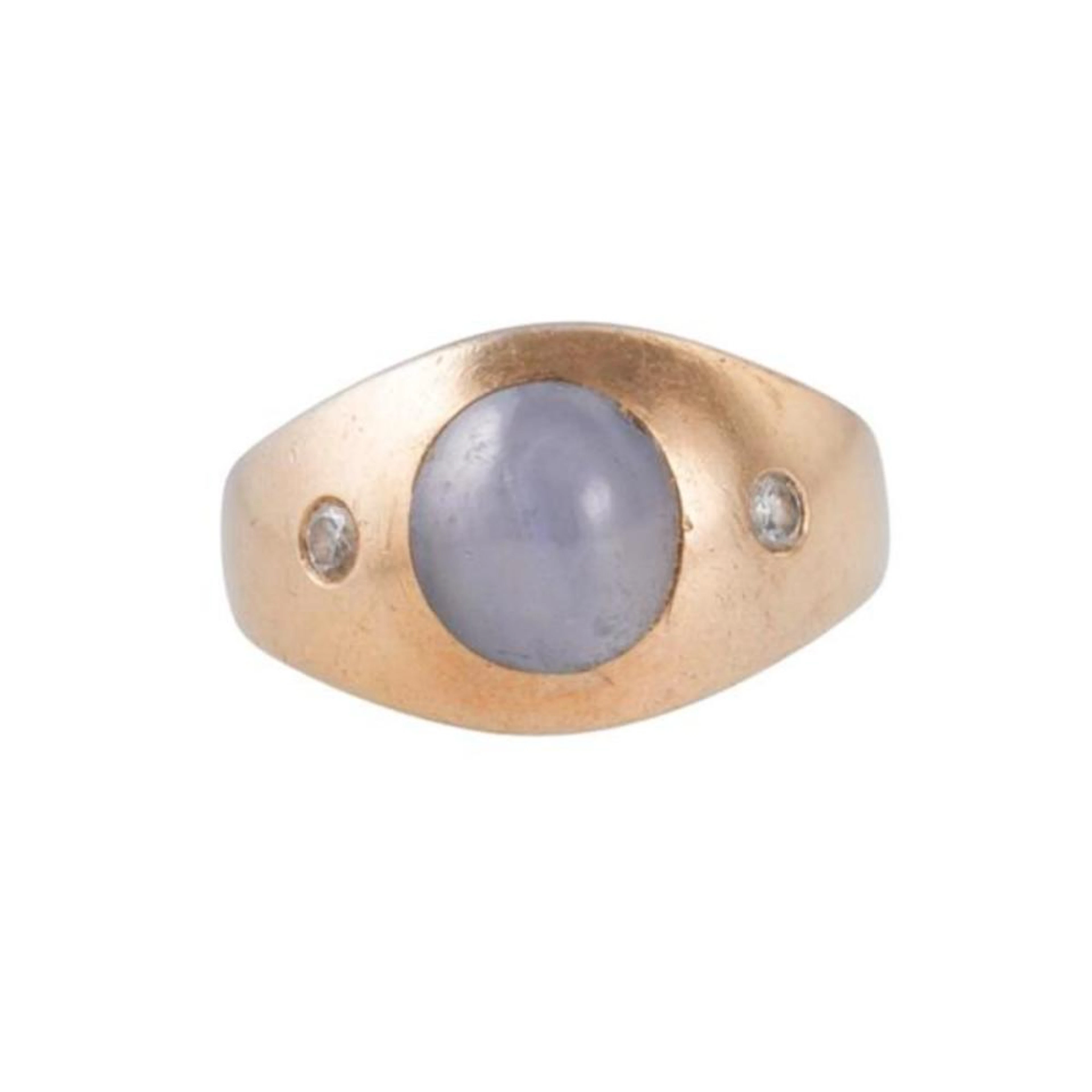 14k Gold Diamond Sapphire Ring