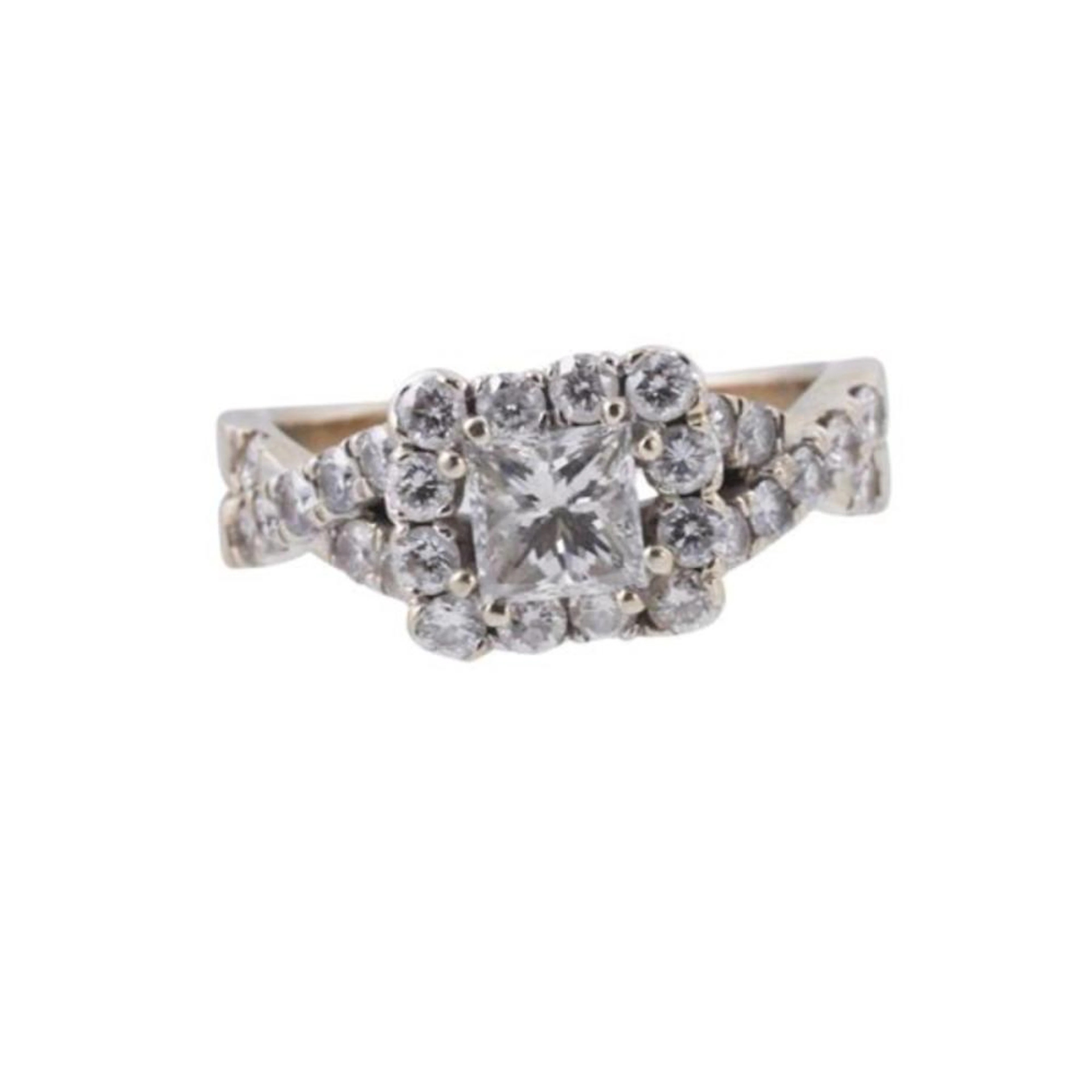 14k Gold Diamond Engagement Ring
