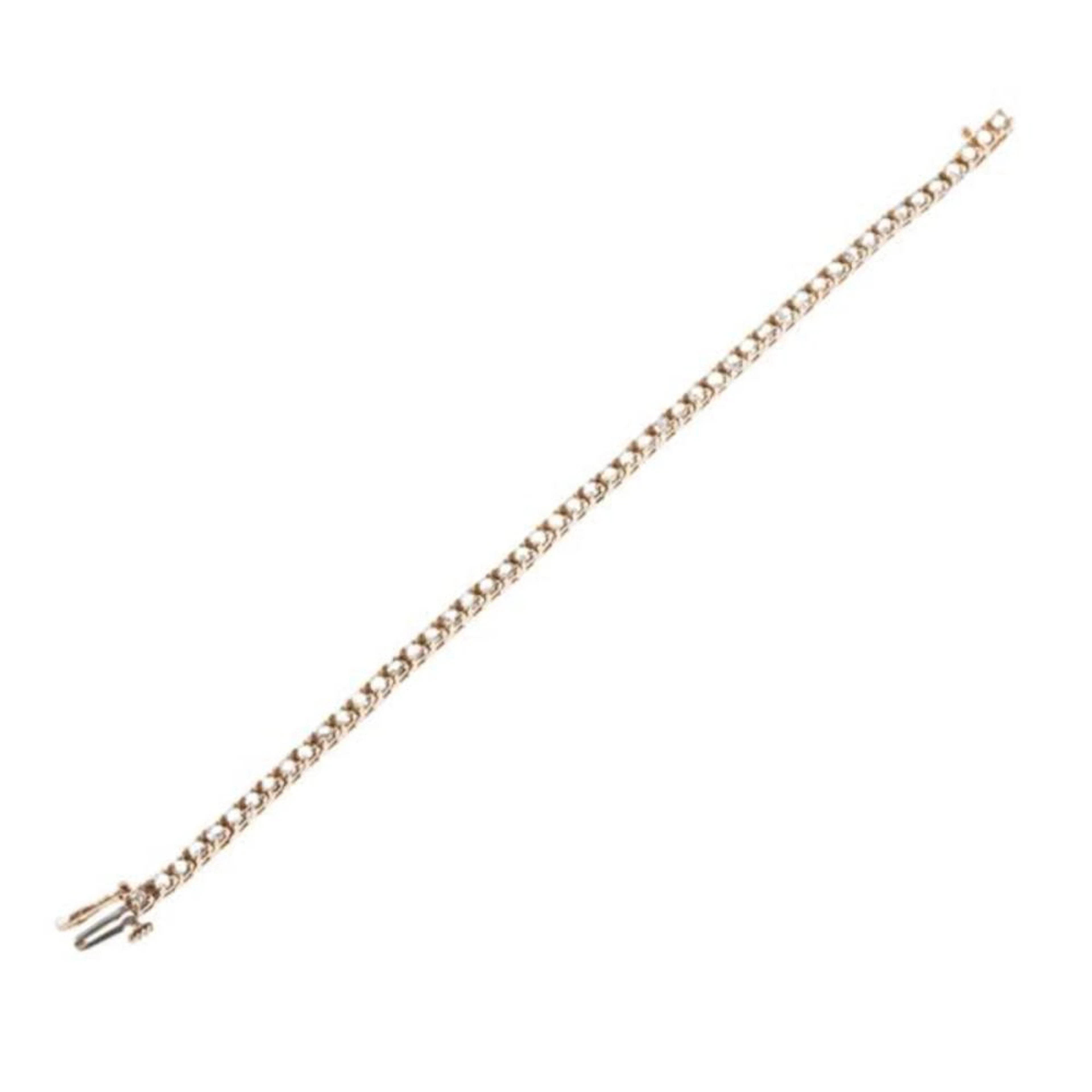 14k Gold Diamond Tennis Bracelet