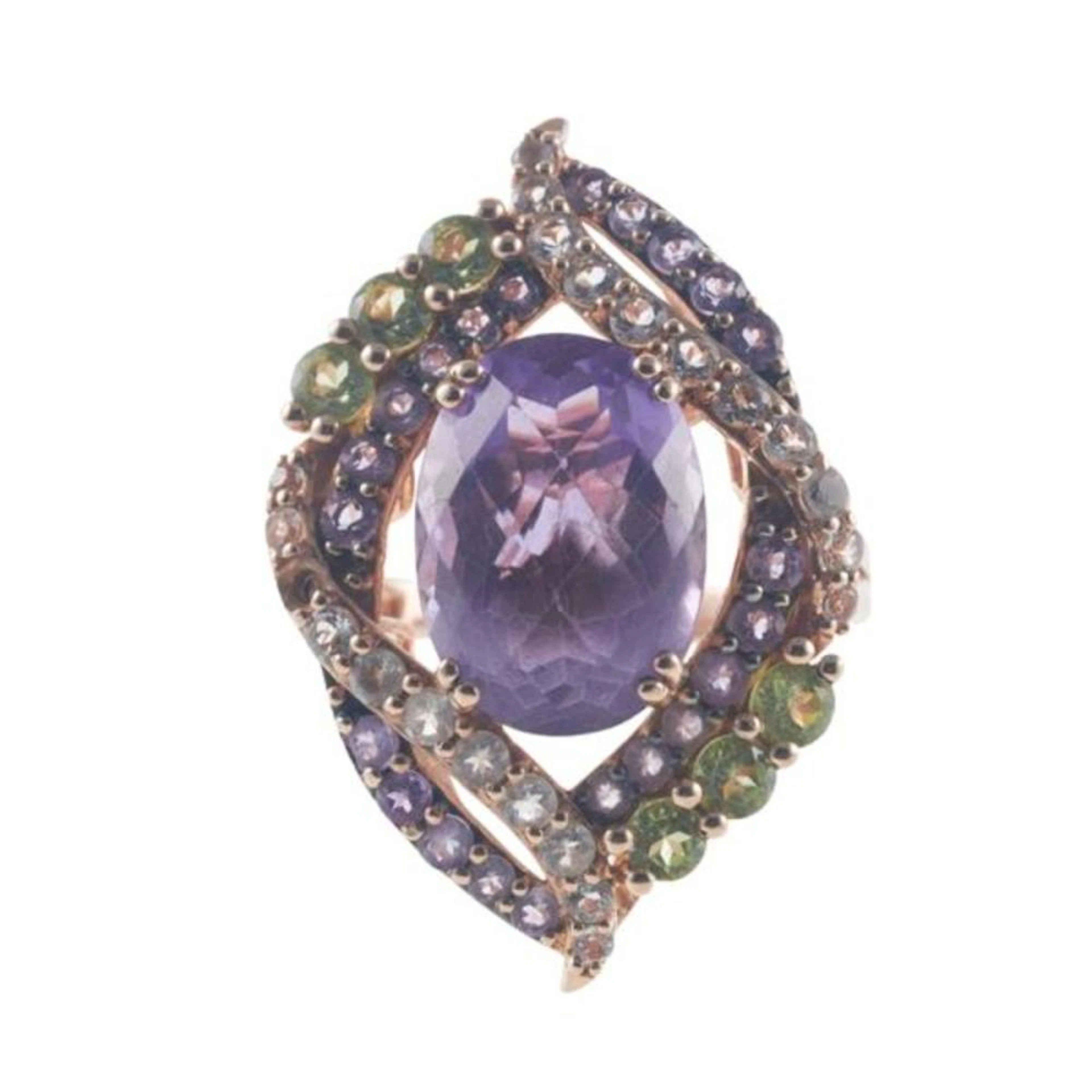 LeVian 14k Gold Amethyst Cocktail Ring