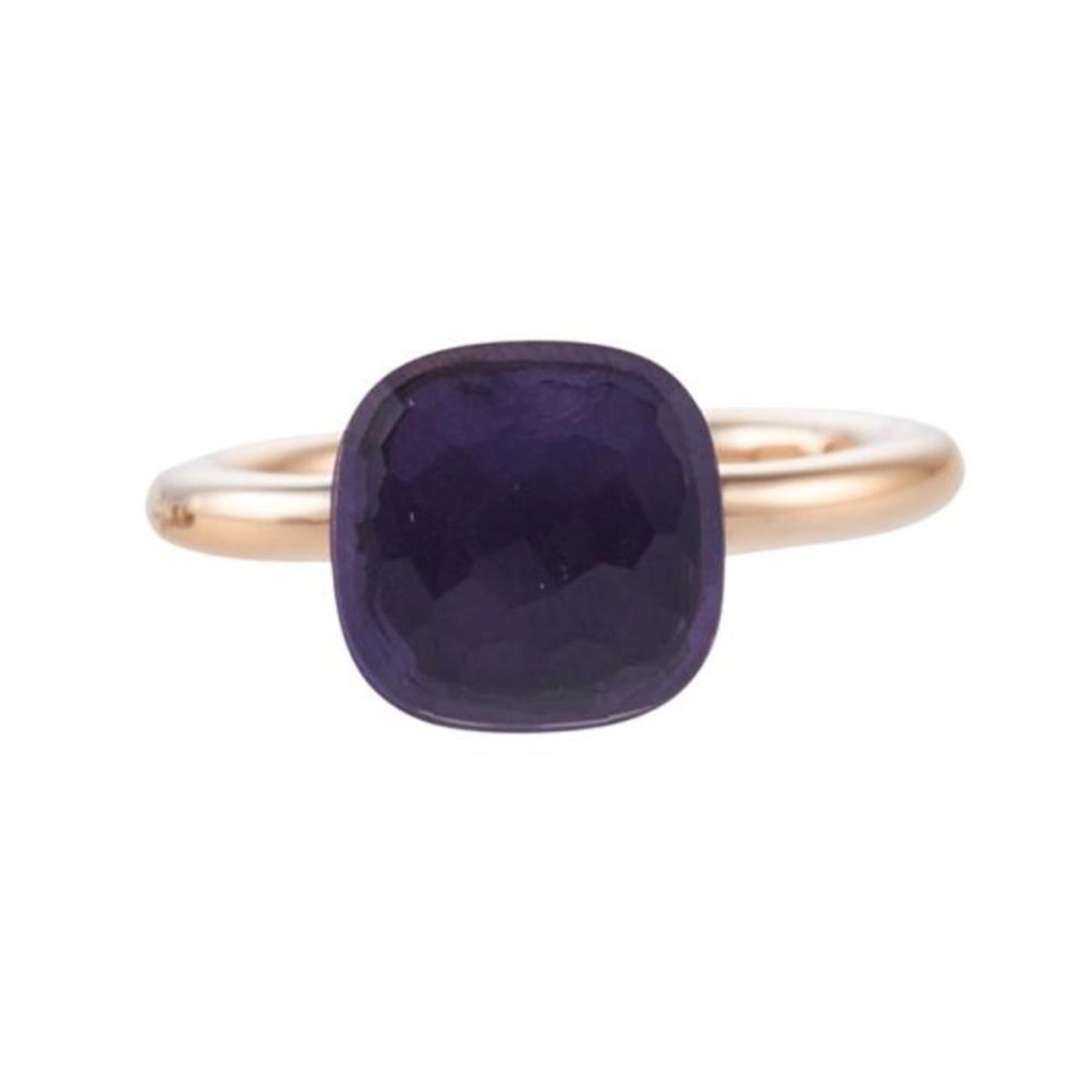 Pomellato Nudo 18k Gold Amethyst Ring
