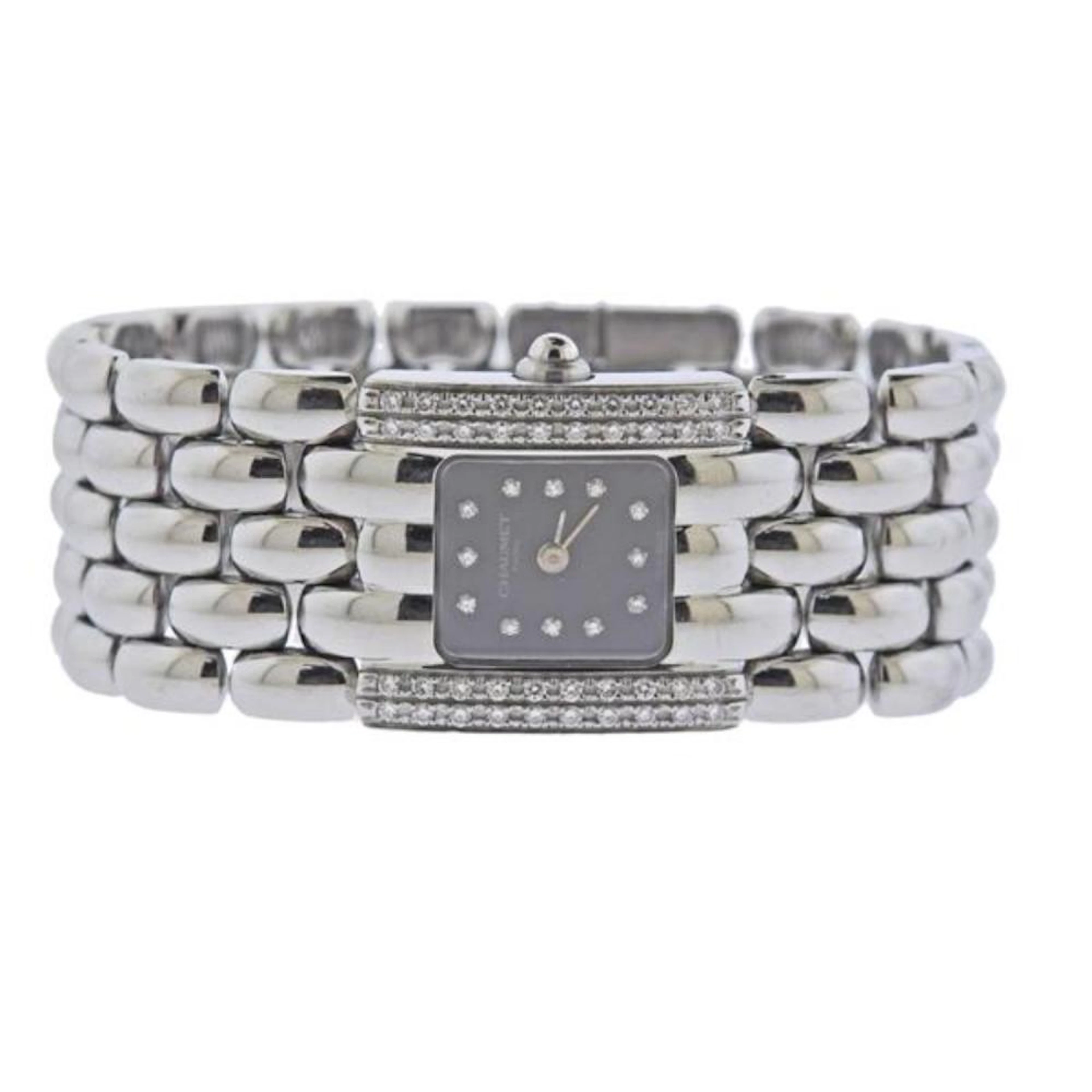 Chaumet Stainless Steel Diamond Lady's Watch 22K1956