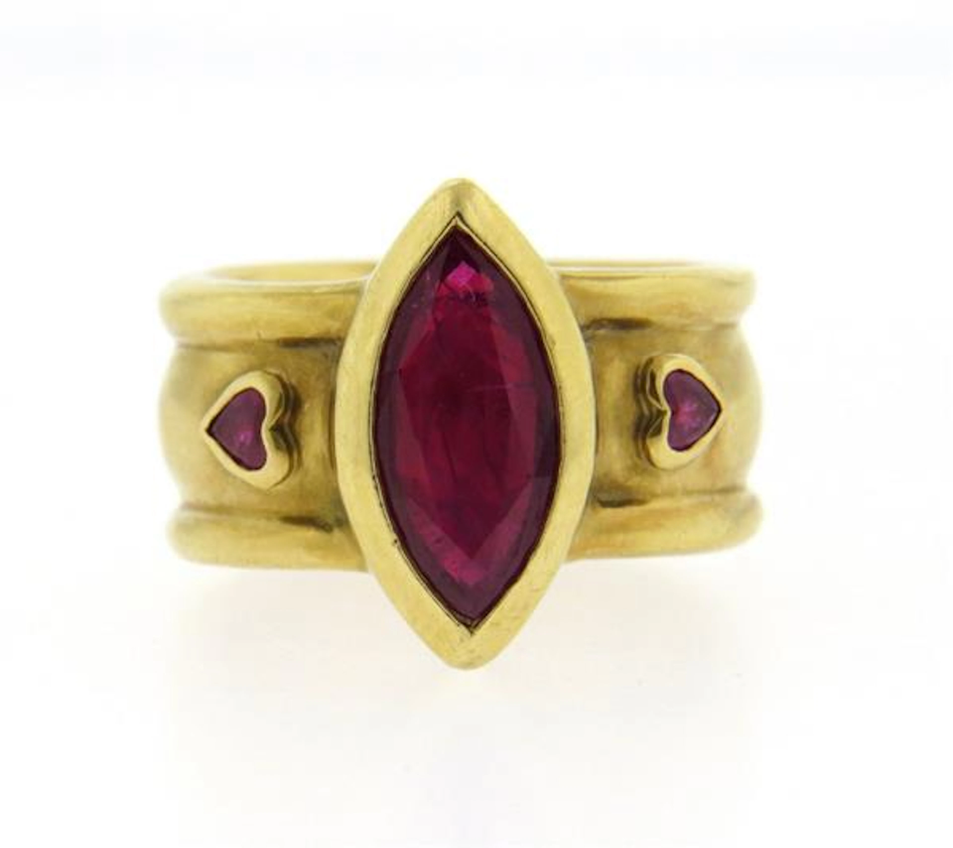 Loree Rodkin 18K Gold Pink Gemstone Ring