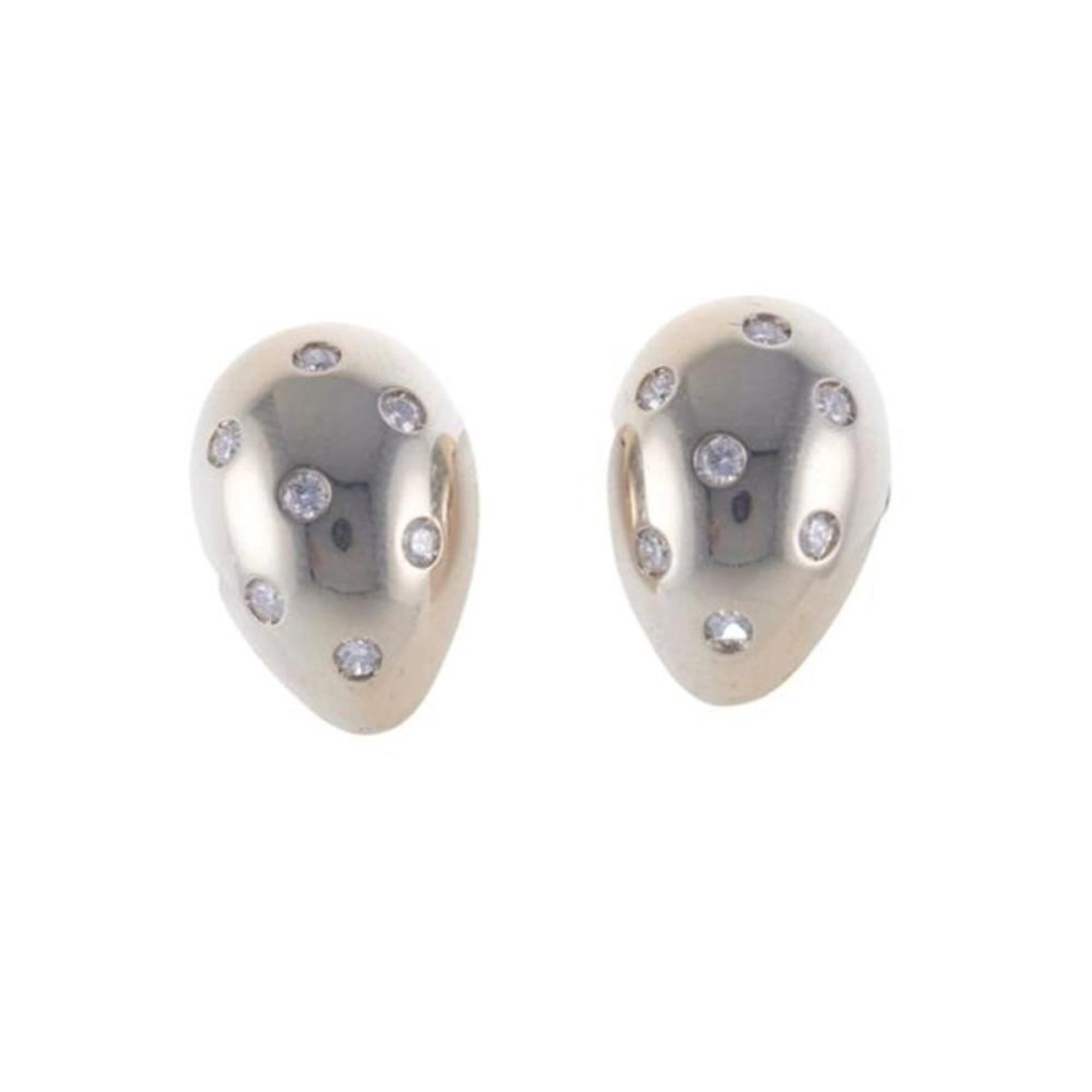 Pomellato 18k Gold Diamond Earrings
